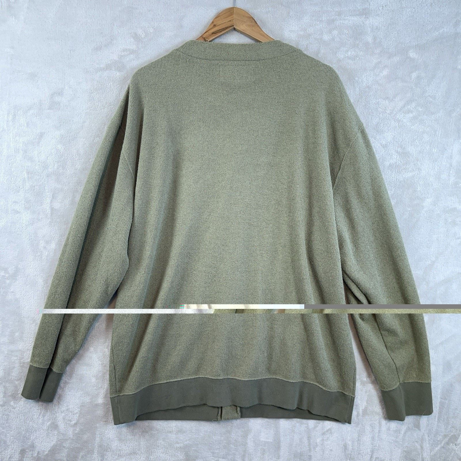 Banks Journal Banks Journal Made In Japan Waffle Knit Cardigan Men's XL Size US XL / EU 56 / 4 - 4 Thumbnail