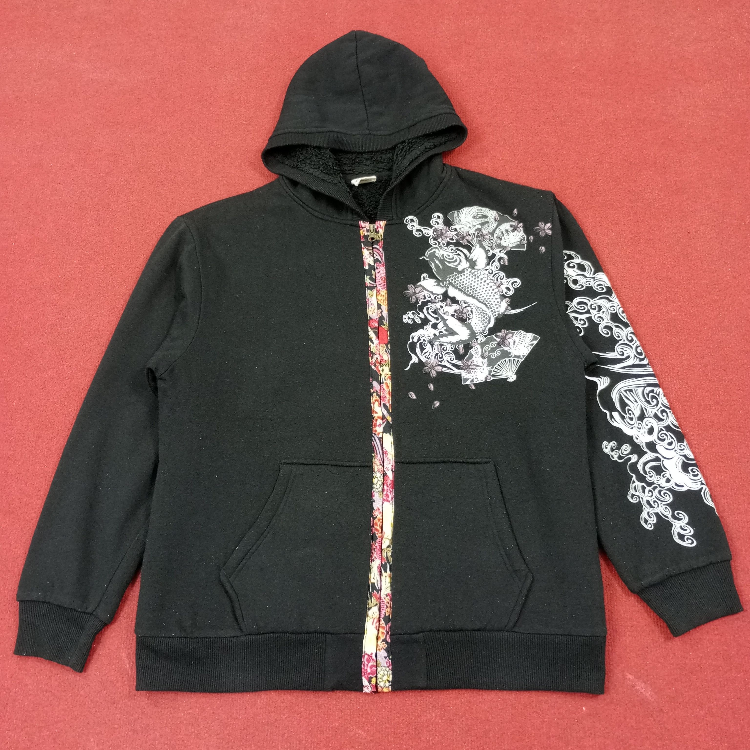 Vintage Sukajan Design Style Fashion Zipper Hoodies c237n8 Size US L / EU 52-54 / 3 - 3 Thumbnail