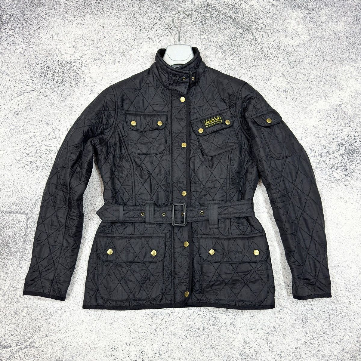 【美品✨️】Barbour International ポリエステル S 黒 Barbour バブアーblack