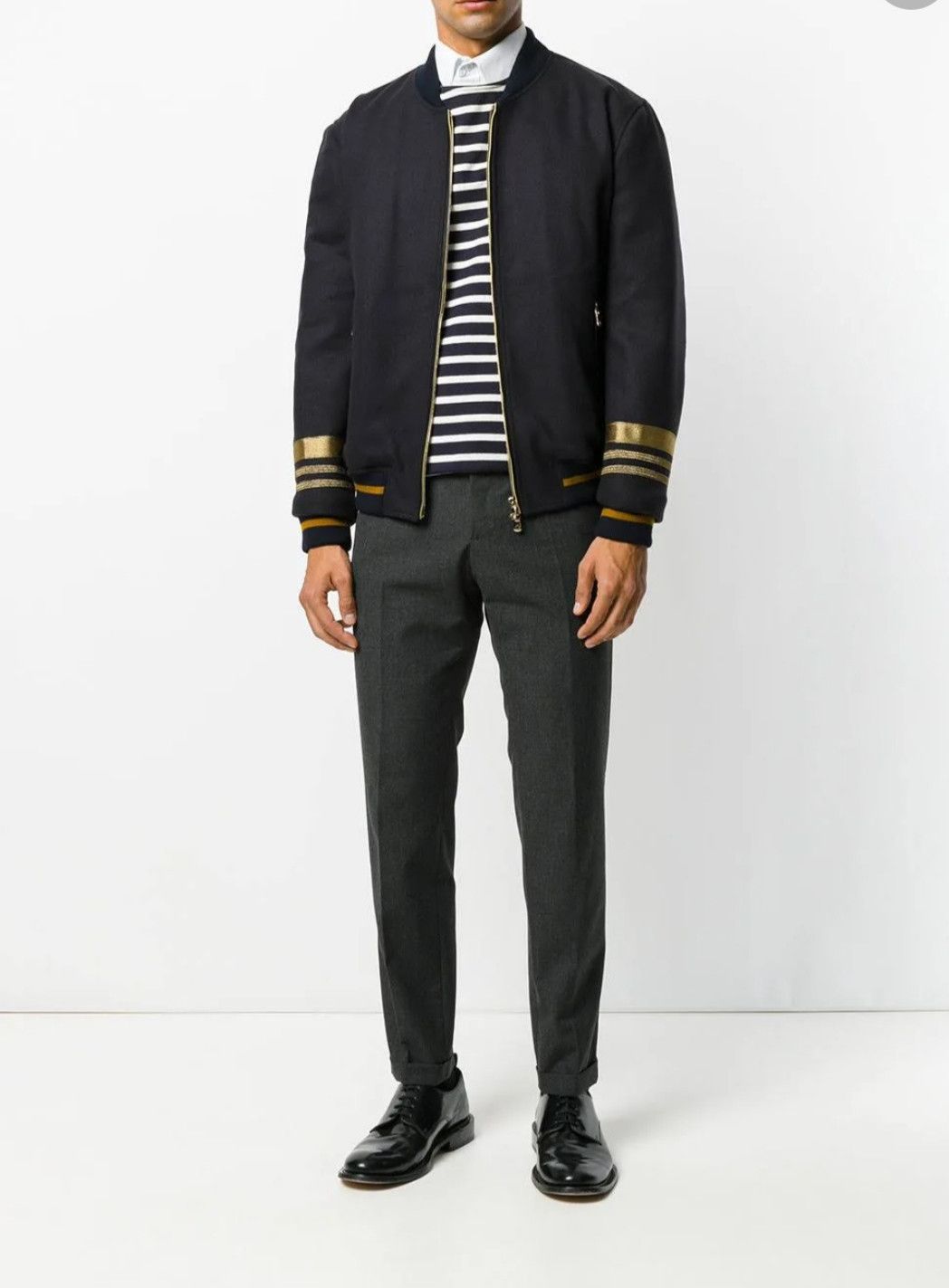 Dolce & Gabbana Men's Dolce & Gabbana Virgin Wool Blend Navy Jacket IT50 Size US M / EU 48-50 / 2 - 15 Thumbnail