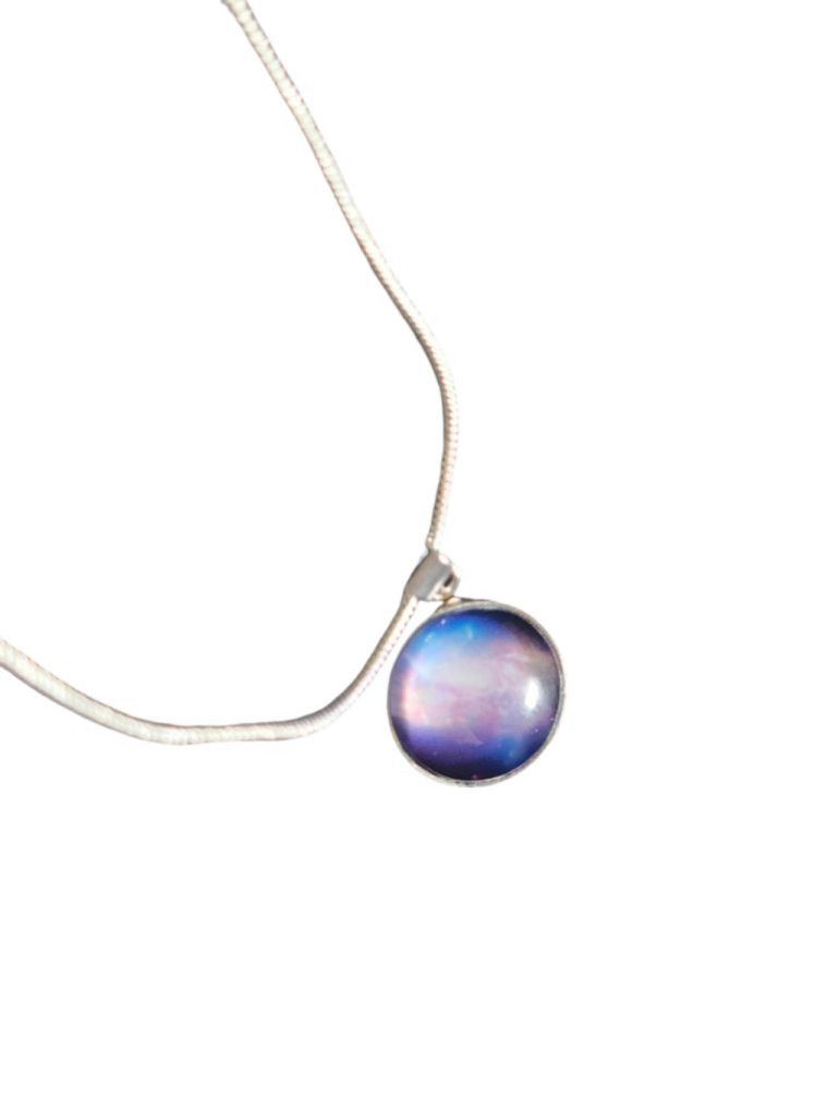 Handmade 925 Sterling Silver nebula galaxy necklace Size ONE SIZE - 3 Thumbnail