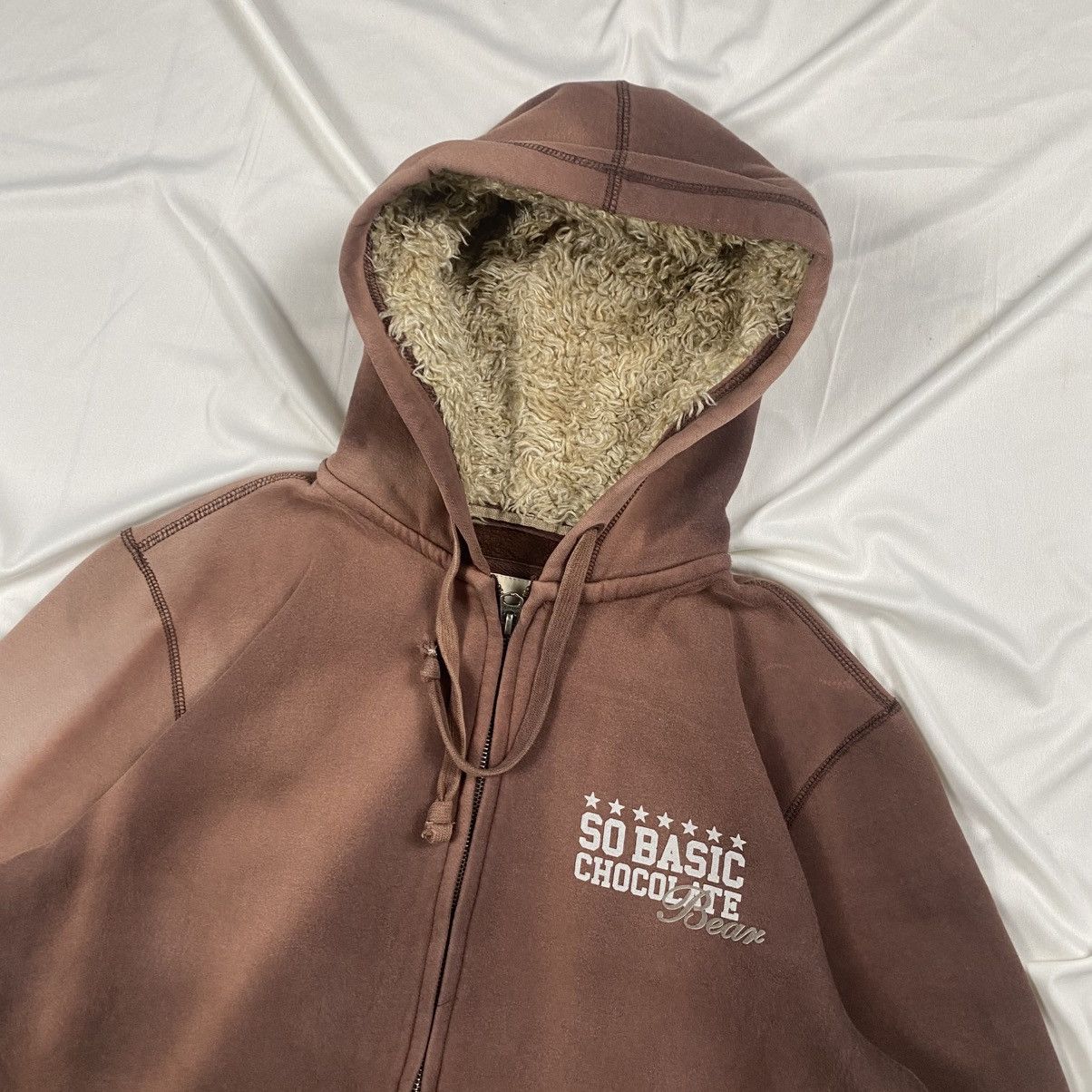 Japanese Brand y2k Chocolate Bears Fur Sunfaded Hooded Size US S / EU 44-46 / 1 - 2 Thumbnail