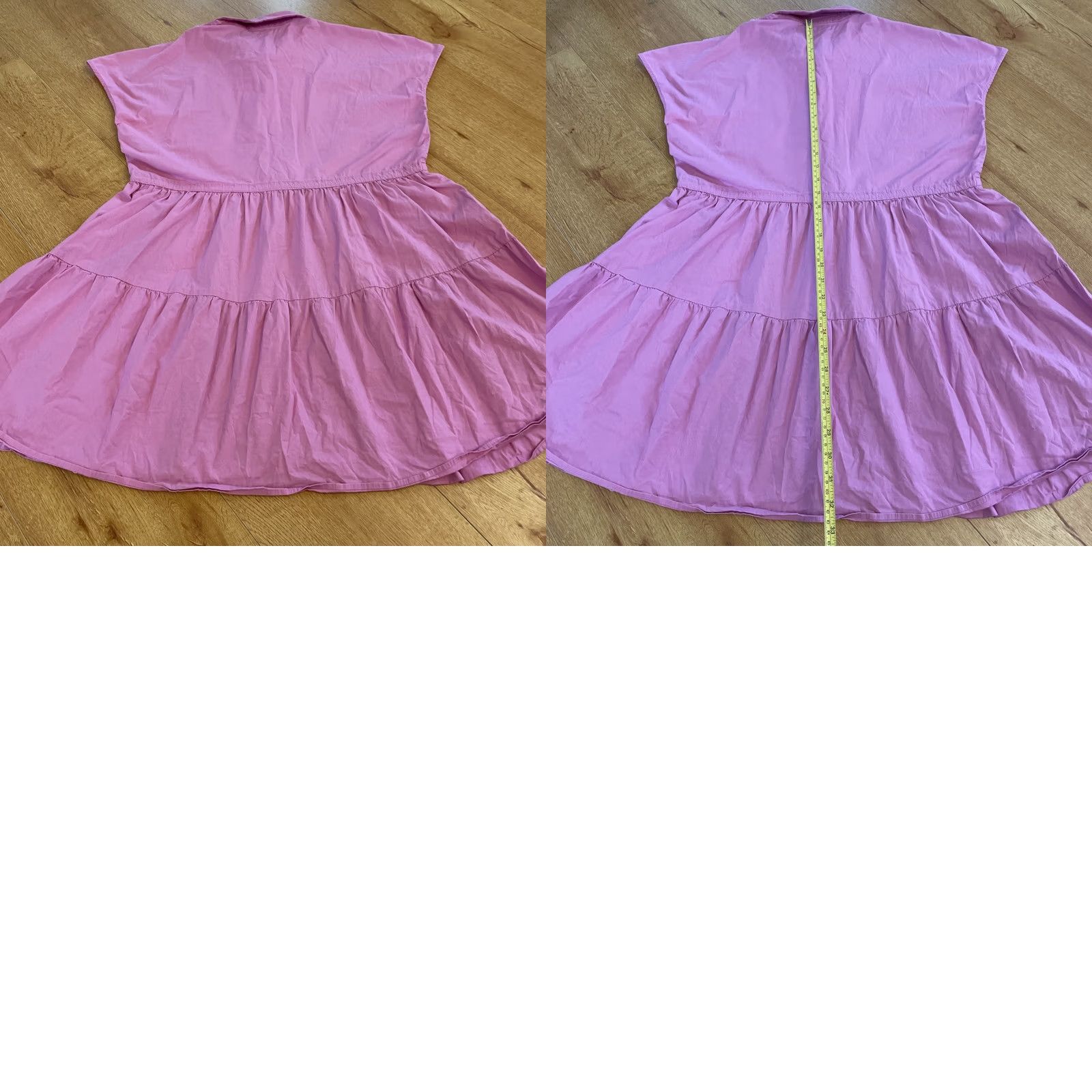 Vintage Slate & Willow Shirt Dress Endless Oversized Pink Sleeveless Button Up Drawstring L Women Size L / US 10 / IT 46 - 9 Thumbnail
