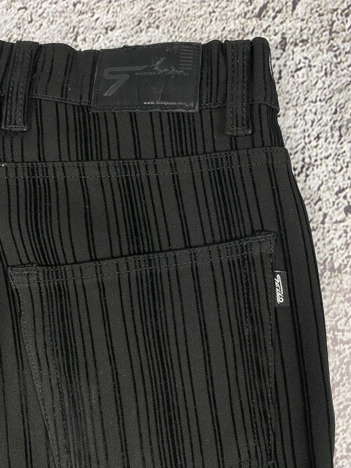 Vintage Vintage Y2K striped straight avantgarde pants oldmoney Size US 30 / EU 46 - 6 Thumbnail