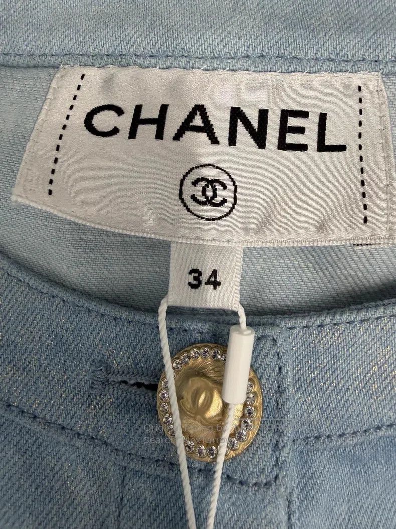 Chanel Chanel Blue striped gradient denim jacket Size XXS / US 00 / IT 34 - 4 Thumbnail