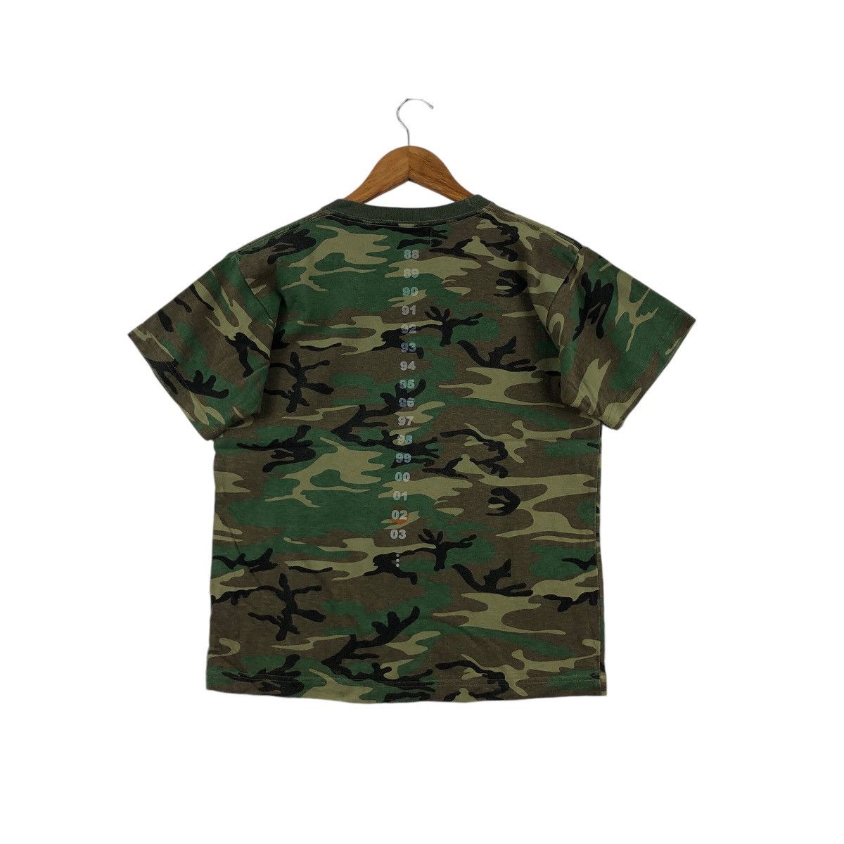 Band Tees × Vintage Y2K Rock And Roll B’z Live Gym Green Tee Shirt Camouflage Size US S / EU 44-46 / 1 - 4 Thumbnail