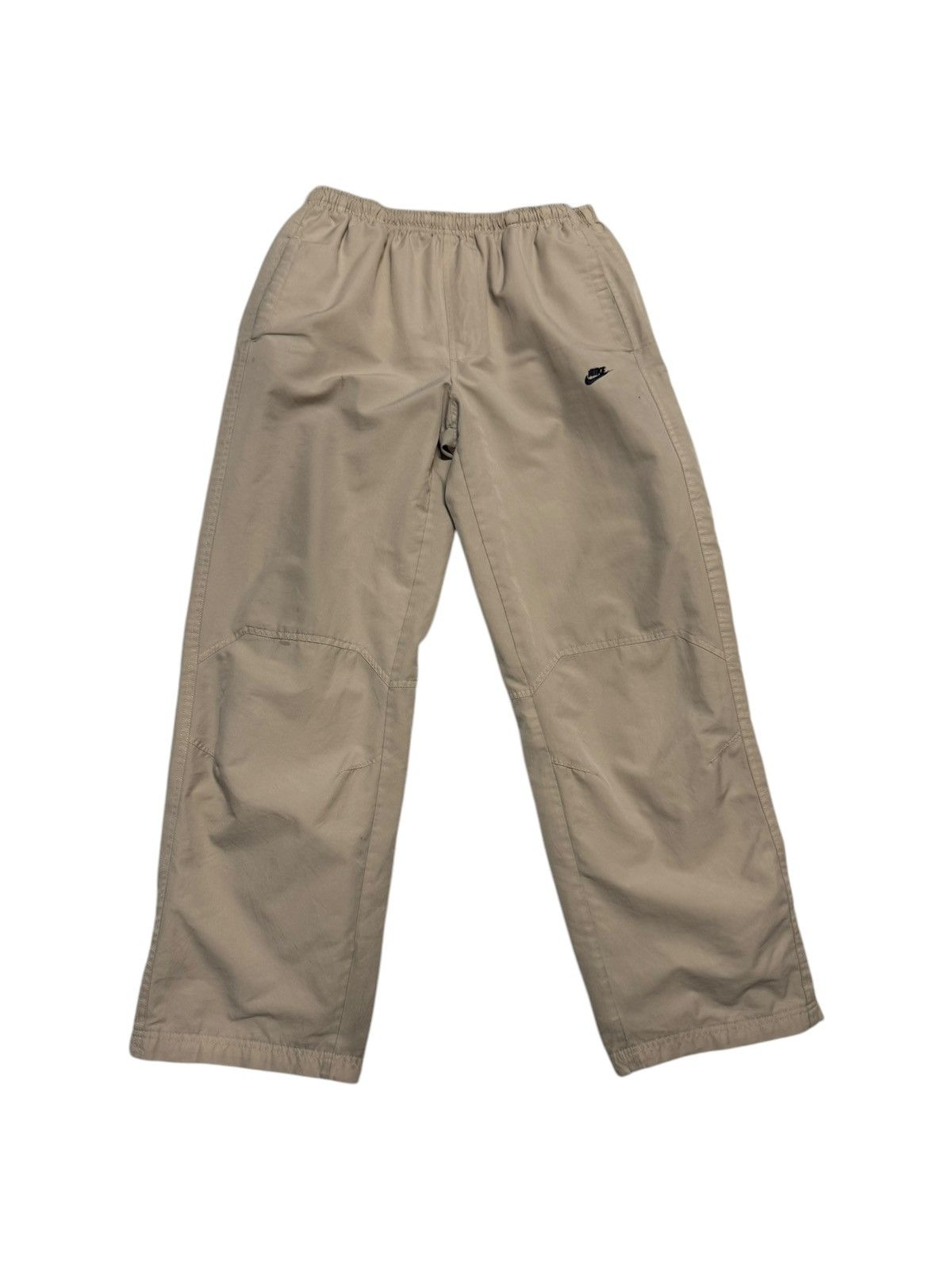 Nike Vintage Nike Track Pants Baggy Y2K Tan beige cream Size US 32 / EU 48 - 1 Thumbnail