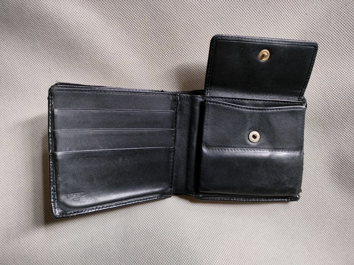 Genuine Leather × Loewe Loewe anagram Bifold grained leather wallet Size ONE SIZE - 3 Thumbnail
