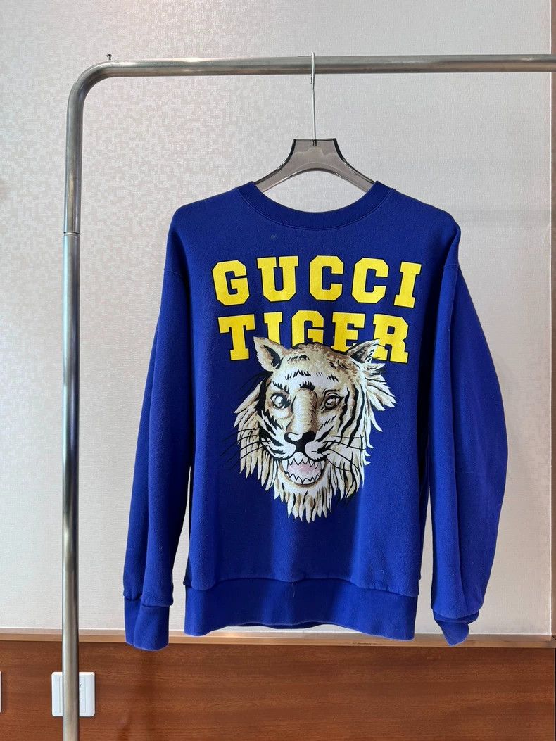 Gucci Gucci Blue Tiger Sweatshirt M Size Size US M / EU 48-50 / 2 - 1 Thumbnail