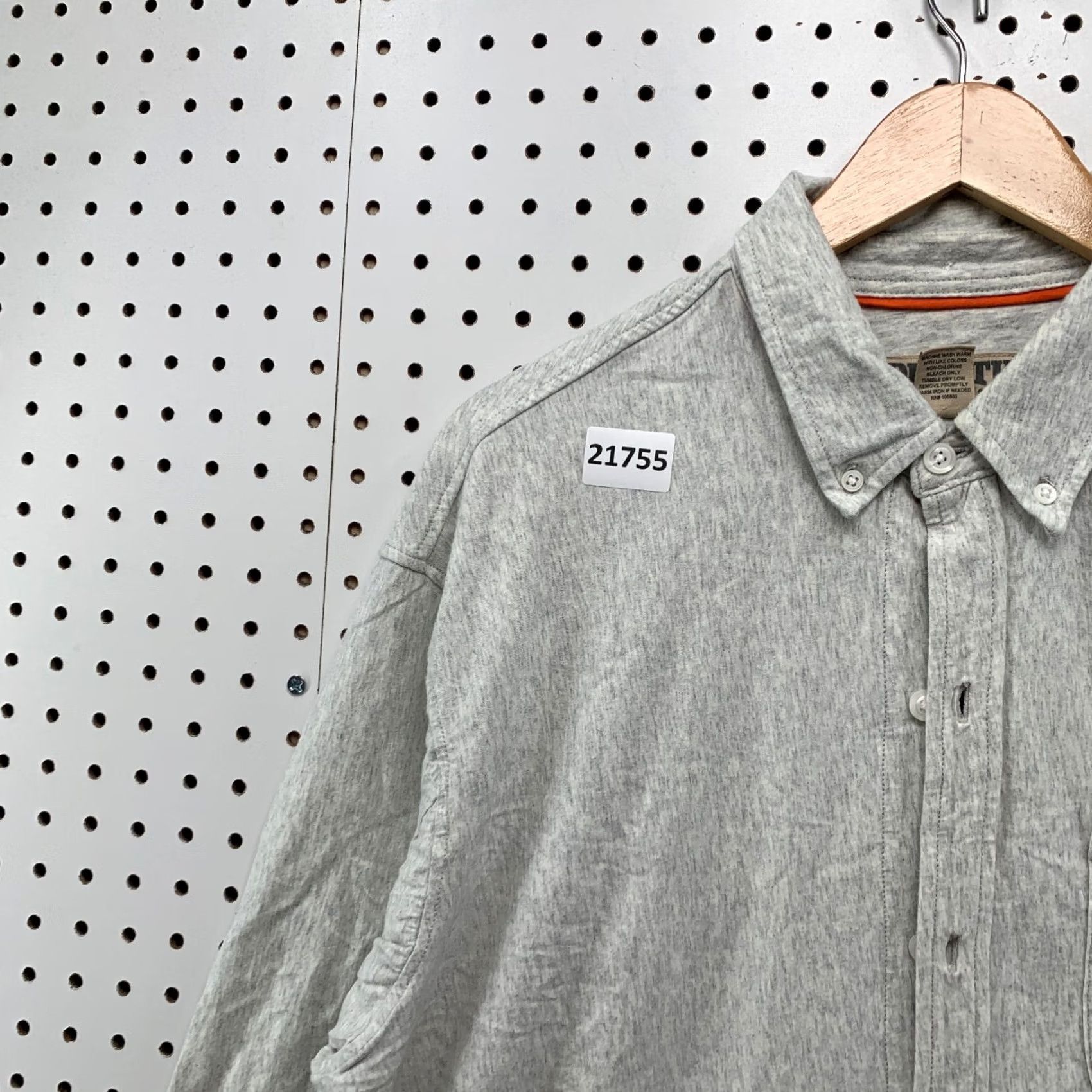 Duluth Trading Company Duluth Trading Company Button-Down Shirt Gray 100% Cotton Mens M Pocket Button-Up Shirt Size US M / EU 48-50 / 2 - 7 Thumbnail