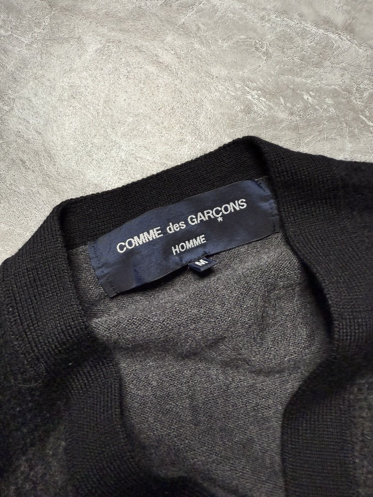 Comme des Garcons Homme CDG Homme A/W 18 Knit Patchwork Detail Cardigan Size US M / EU 48-50 / 2 - 5 Thumbnail