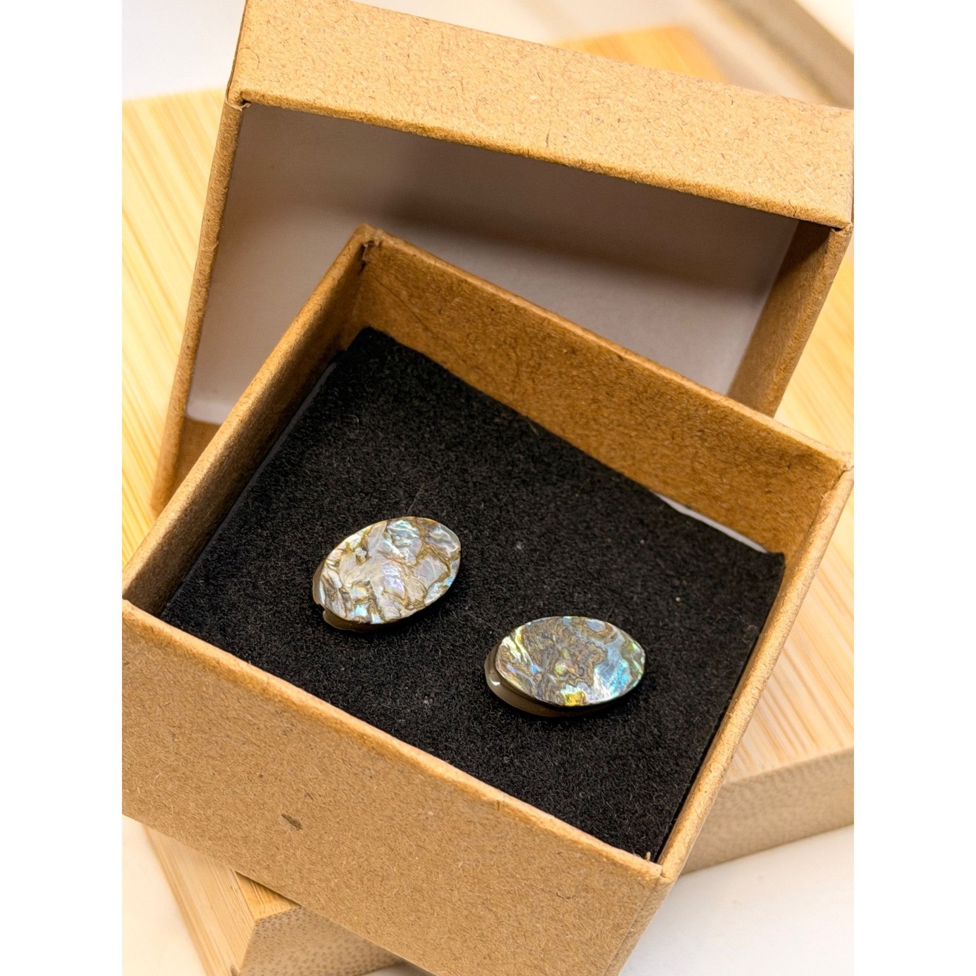 Other Oval green Abalone Shell Cufflinks Inlayed With Stainless S Size ONE SIZE - 7 Thumbnail