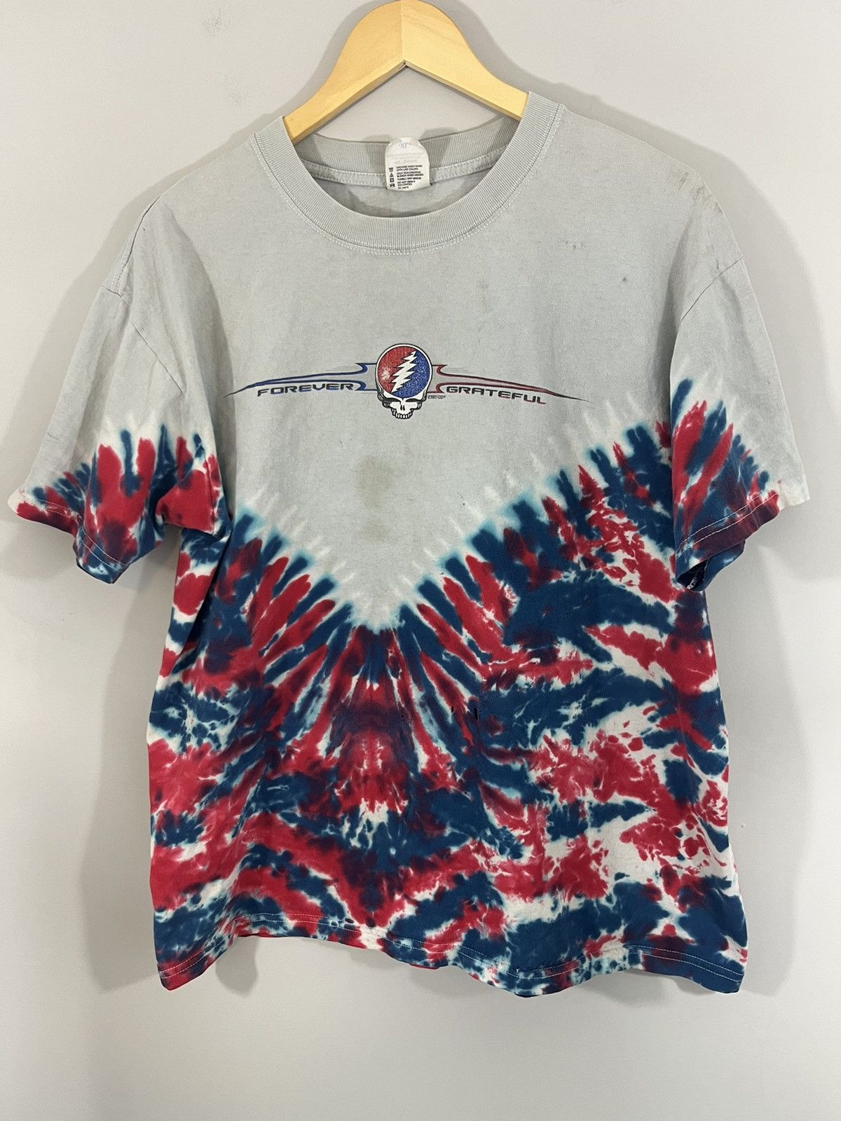 Band Tees Grateful Dead Tie Dye Faded Distressed Vintage Band Tee Size US XL / EU 56 / 4 - 1 Thumbnail