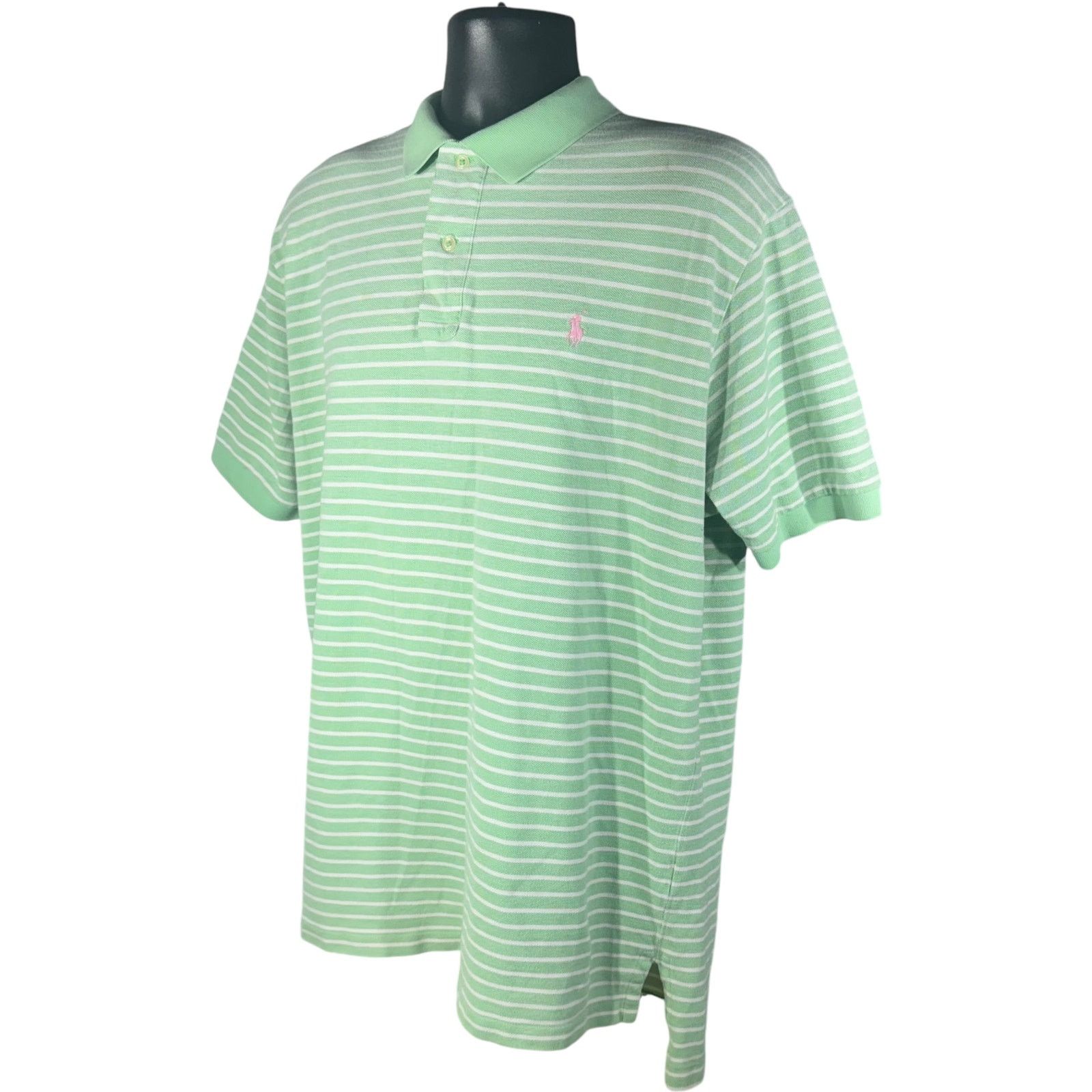 Polo Ralph Lauren Polo Ralph Lauren Striped Short Sleeve Polo Size US XXL / EU 58 / 5 - 3 Thumbnail