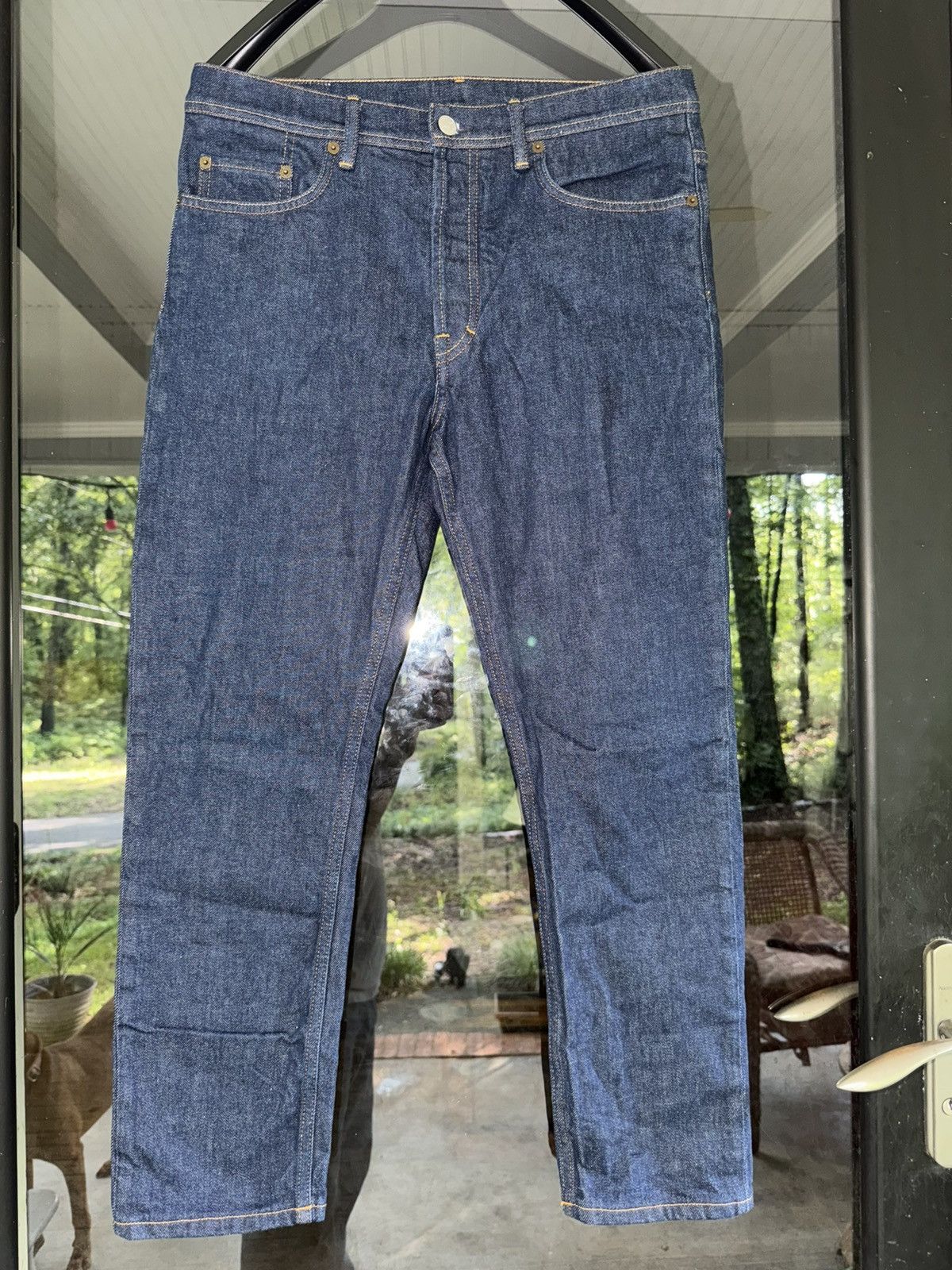 Acne Studios River Indigo Blue Denim Jeans Size US 33 - 2 Thumbnail