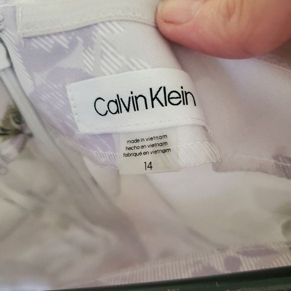 Calvin Klein Calvin Klein Bodycon Event On or Off Shoulder Sheath Opal Pu Size XL / US 12-14 / IT 48-50 - 5 Thumbnail