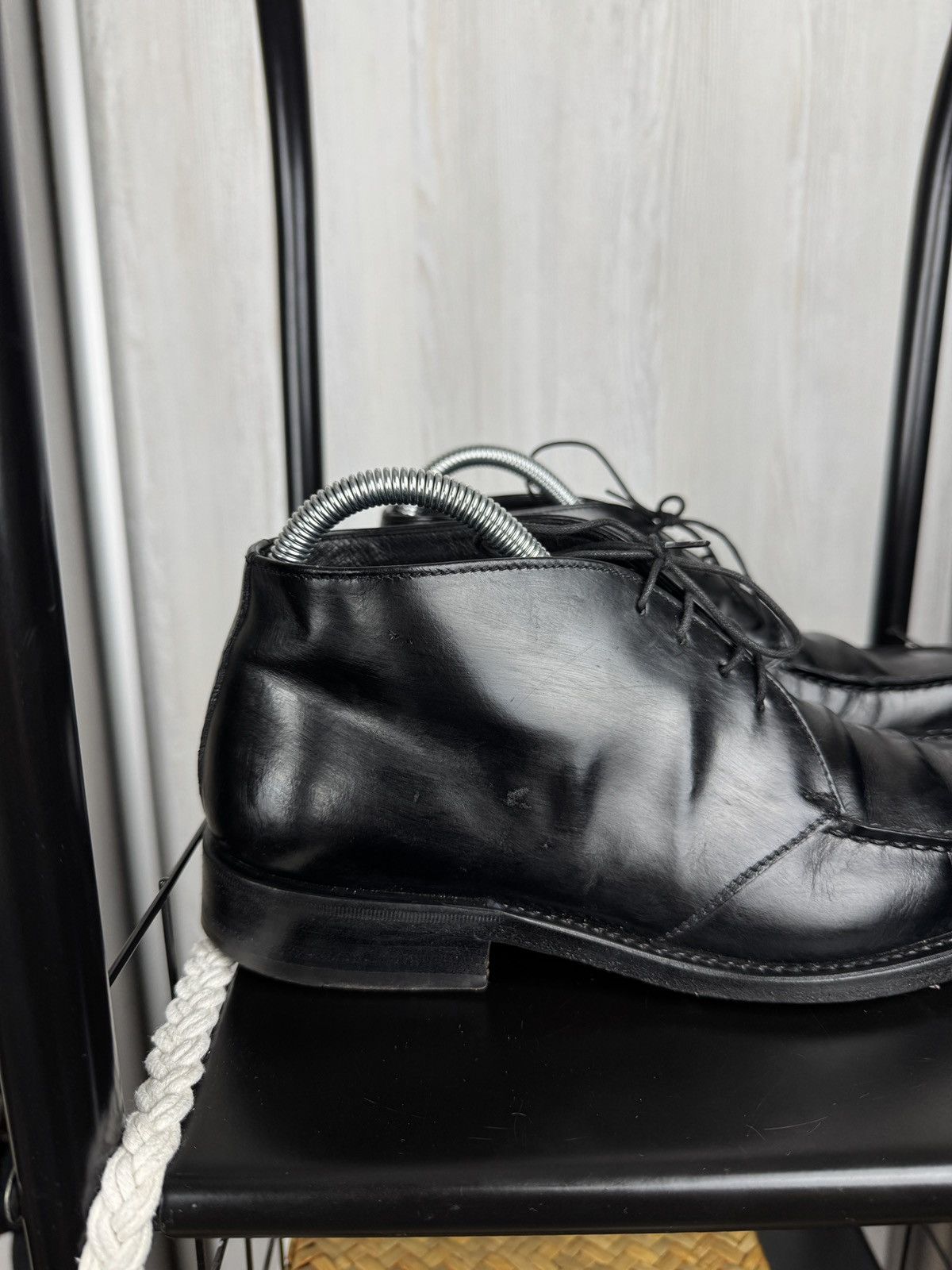 Premiata Premiata black leather boots avant garde made in Italy Size US 7 / EU 40 - 3 Thumbnail
