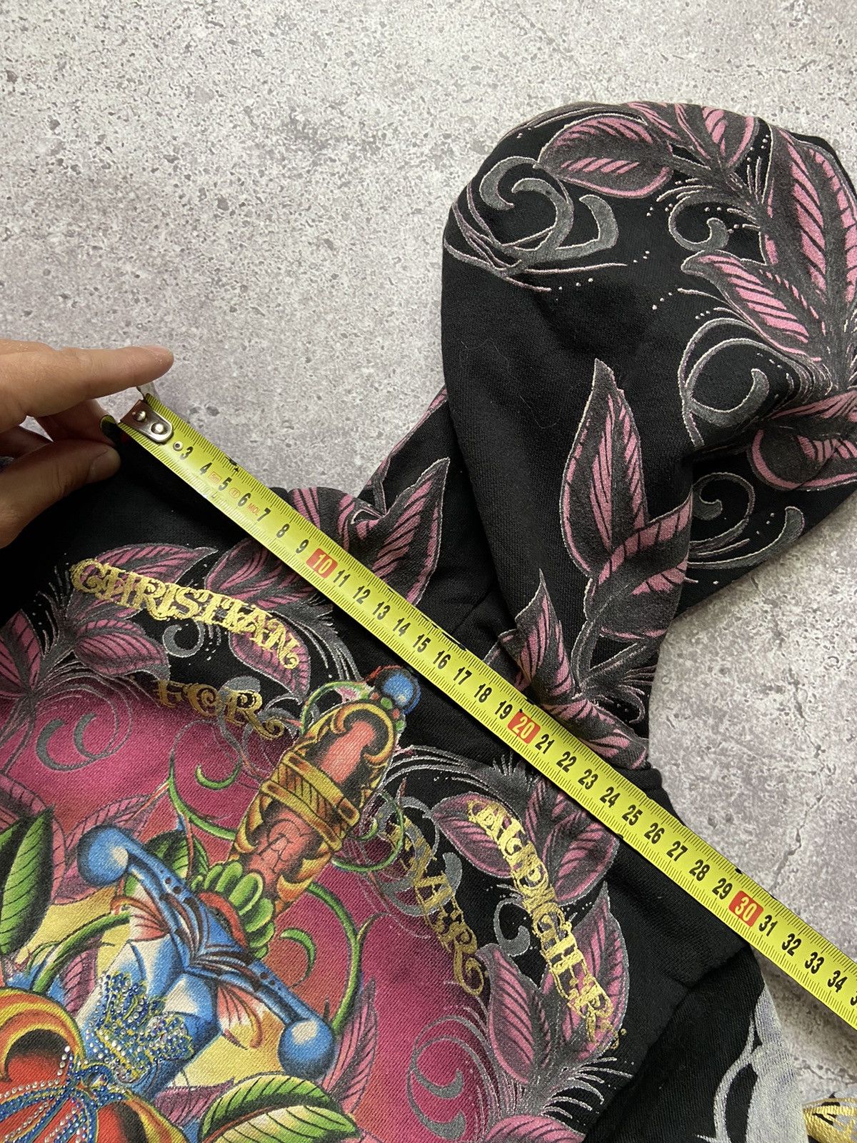 Christian Audigier Vintage Y2K Christian Audigier Hoodie Zip Up Size XXS / US 00 / IT 34 - 9 Thumbnail