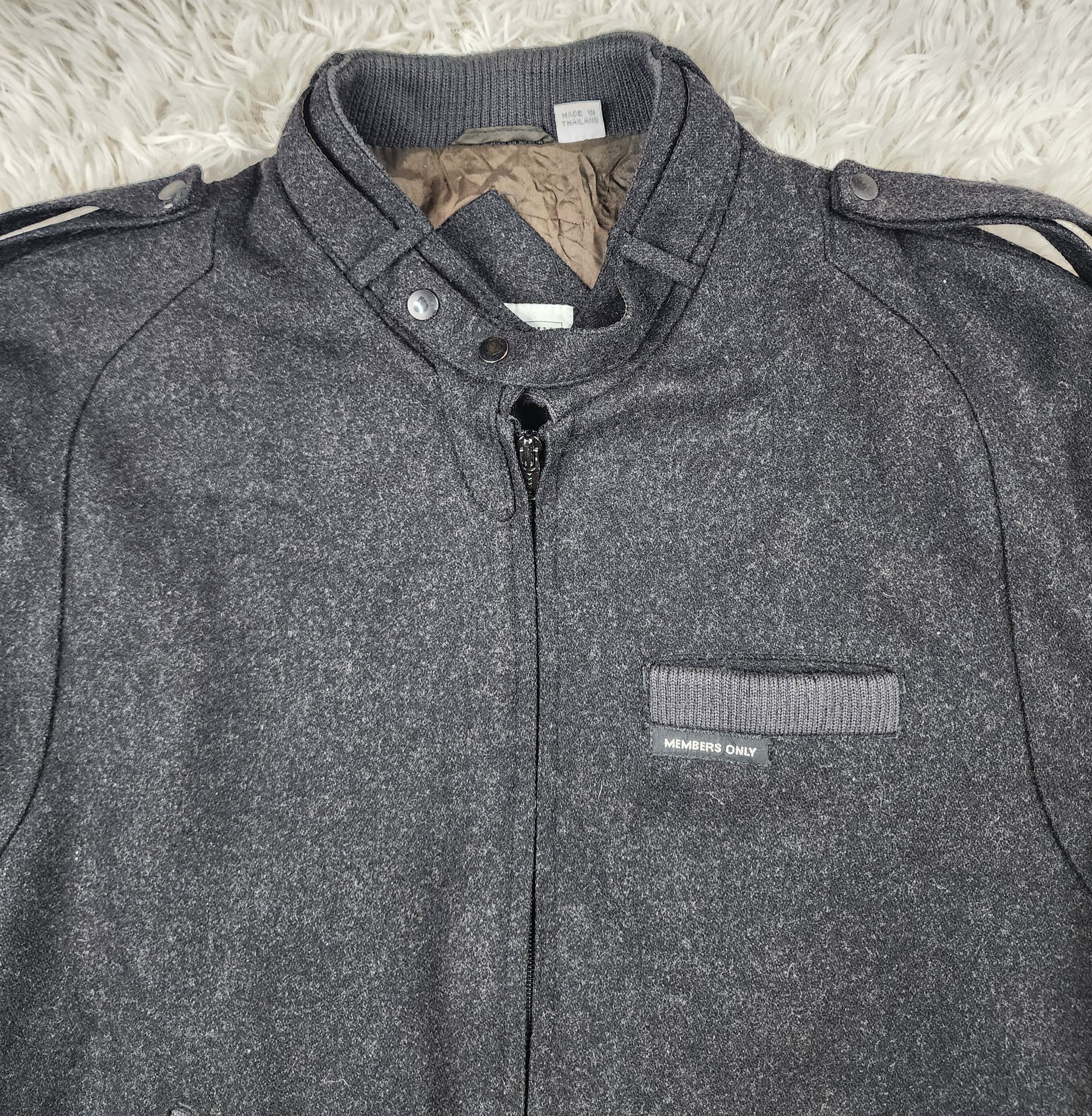 Members Only Members only wool blend black bomber jacket Size US XS / EU 42 / 0 - 6 Thumbnail