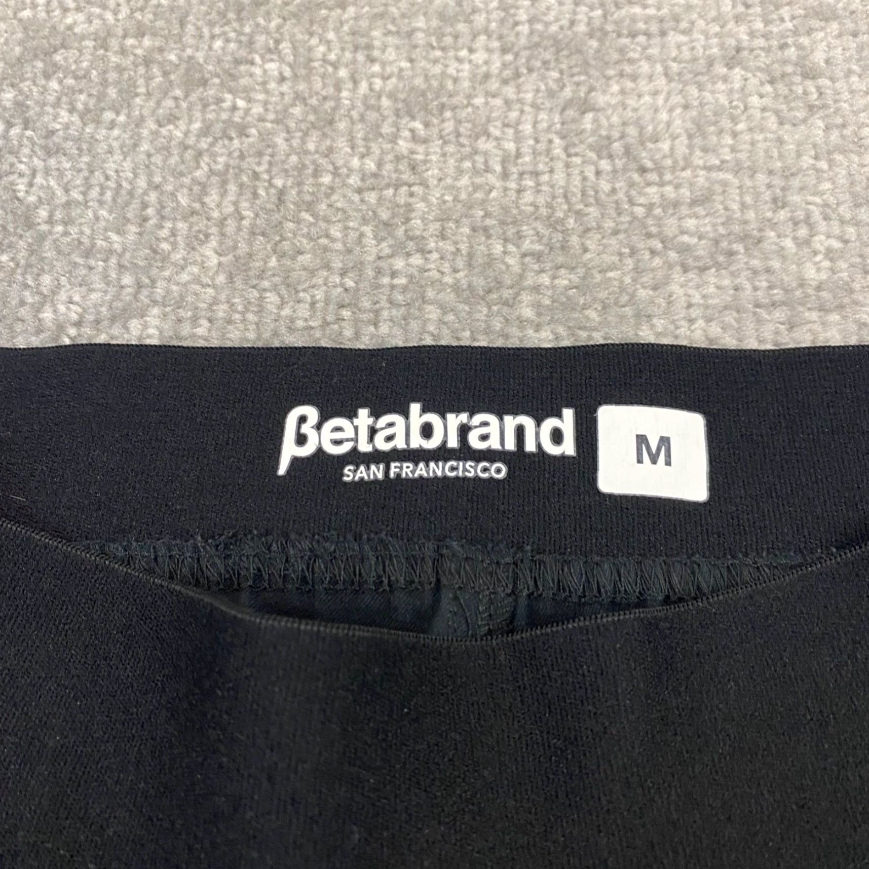 Vintage Betabrand Cotton Twill Elastic Waist Black Pull On Pants Womens Size Medium Size 32" / US 10 / IT 46 - 6 Thumbnail