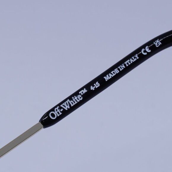 Off-White Off-White OERI13M MIAMI 7642 Sunglasses Gold Oval Frame Size ONE SIZE - 8 Thumbnail