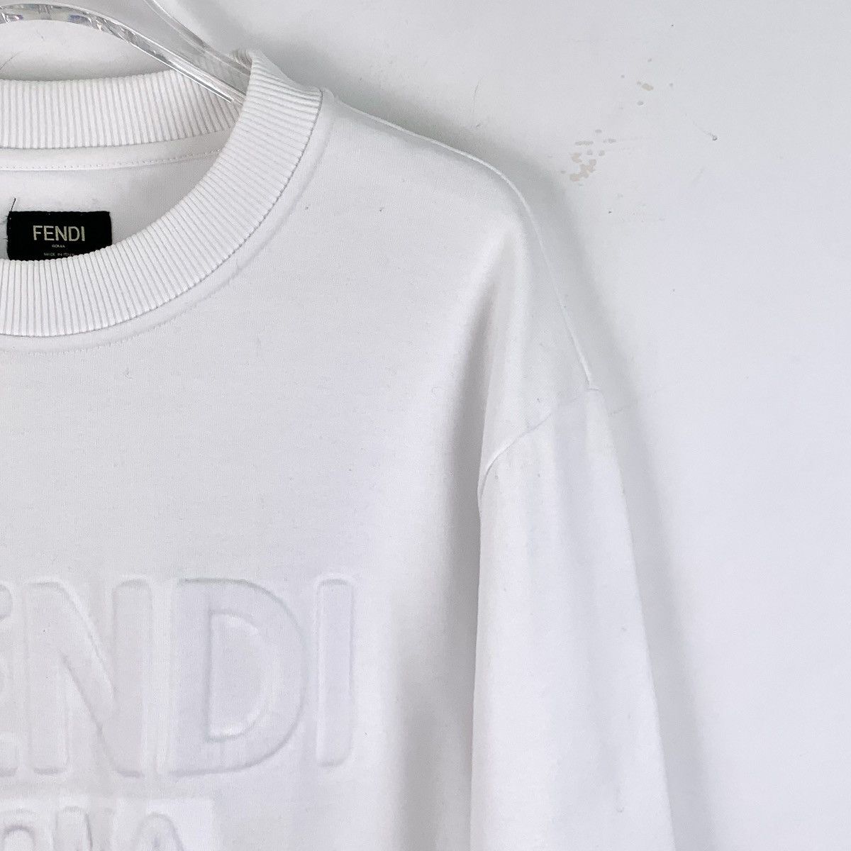 Fendi Fendi Logo Letter Embossed Long Sleeve Sweatshirt K26WX Size US XL / EU 56 / 4 - 3 Thumbnail