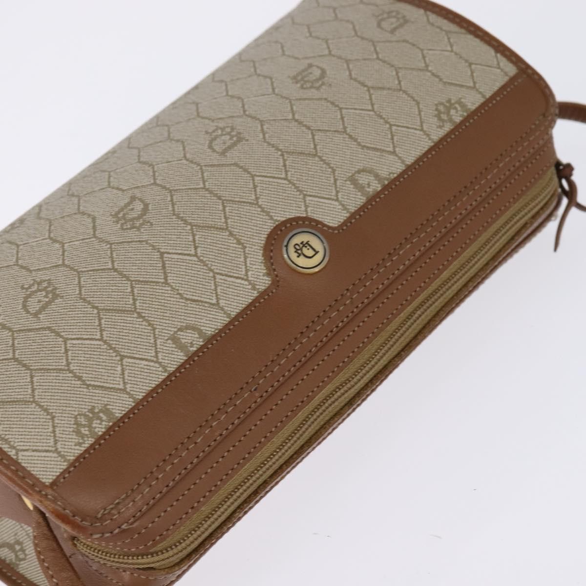 Dior DIOR Honeycomb Canvas Shoulder Bag Pvc Beige Gold Size ONE SIZE - 6 Thumbnail