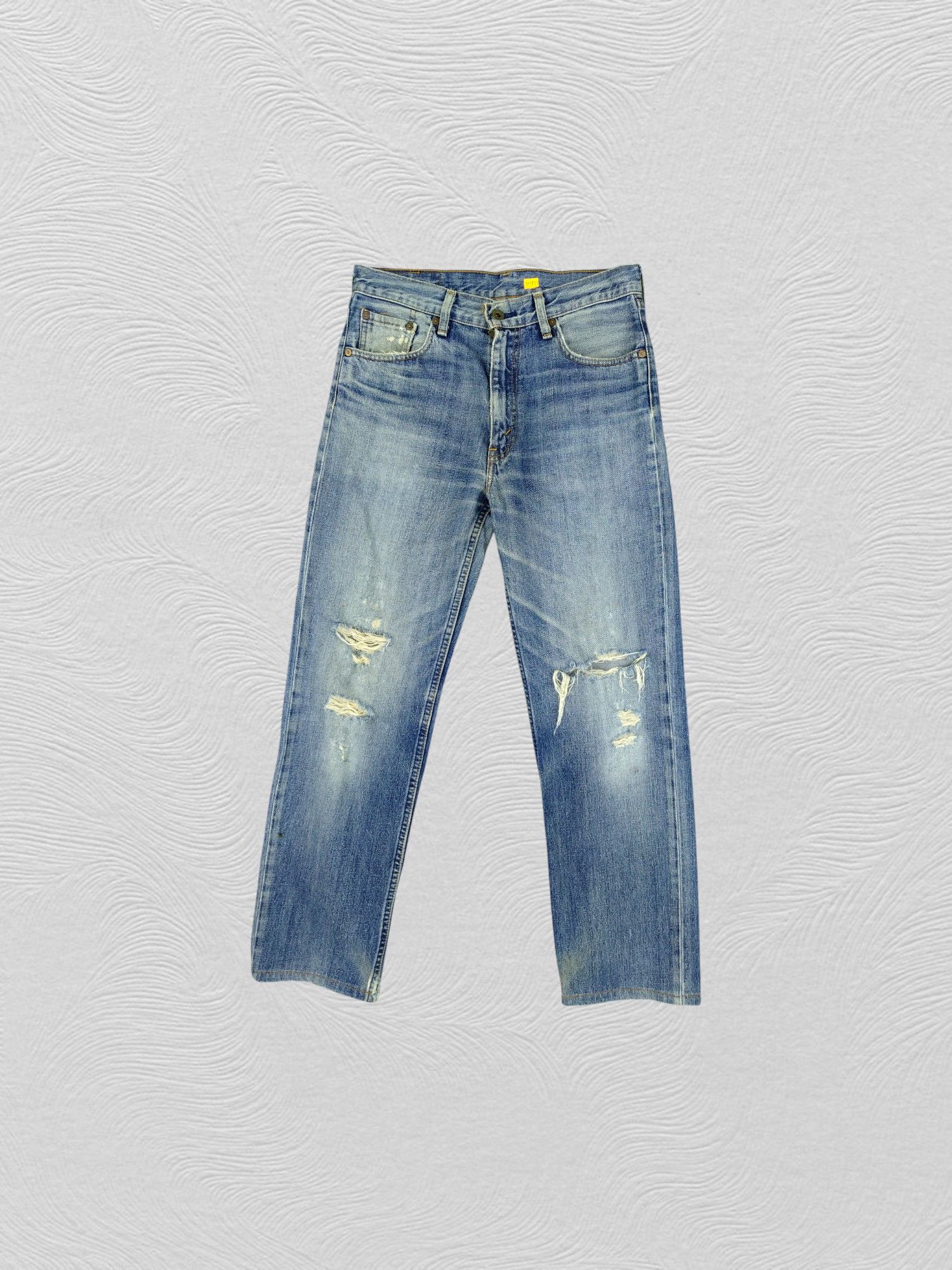 Levi's Blue Distressed Vintage Levi's 502 30x28.5 Denim -JN877 Size US 30 / EU 46 - 1 Thumbnail