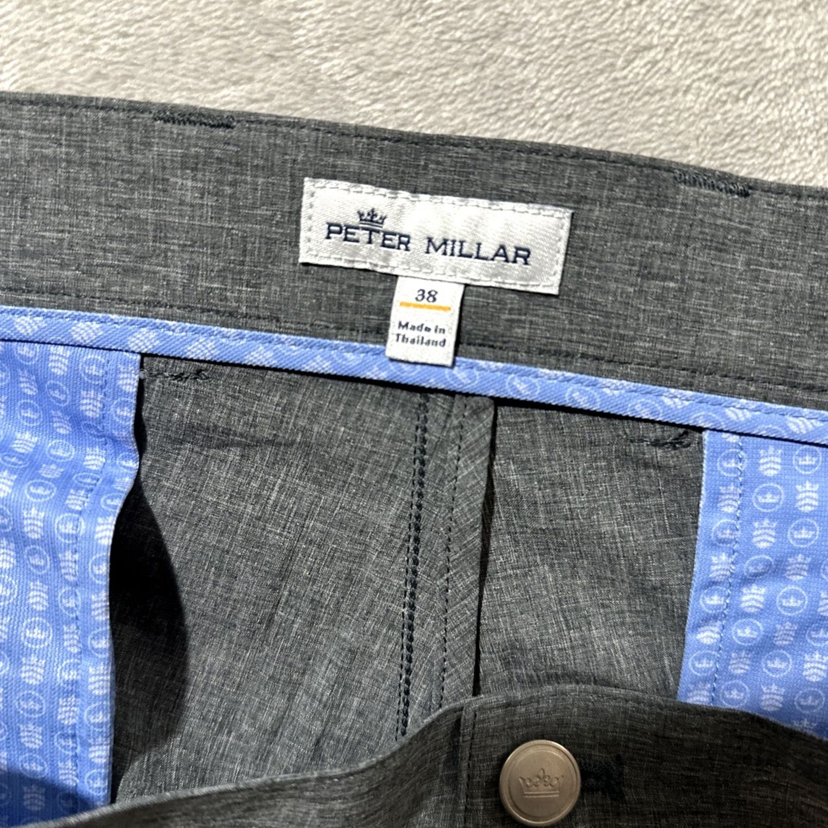 Peter Millar Peter Millar Crown Performance Men's Shorts Size 38 Gray Stretch Shirt? Size US 38 / EU 54 - 3 Thumbnail