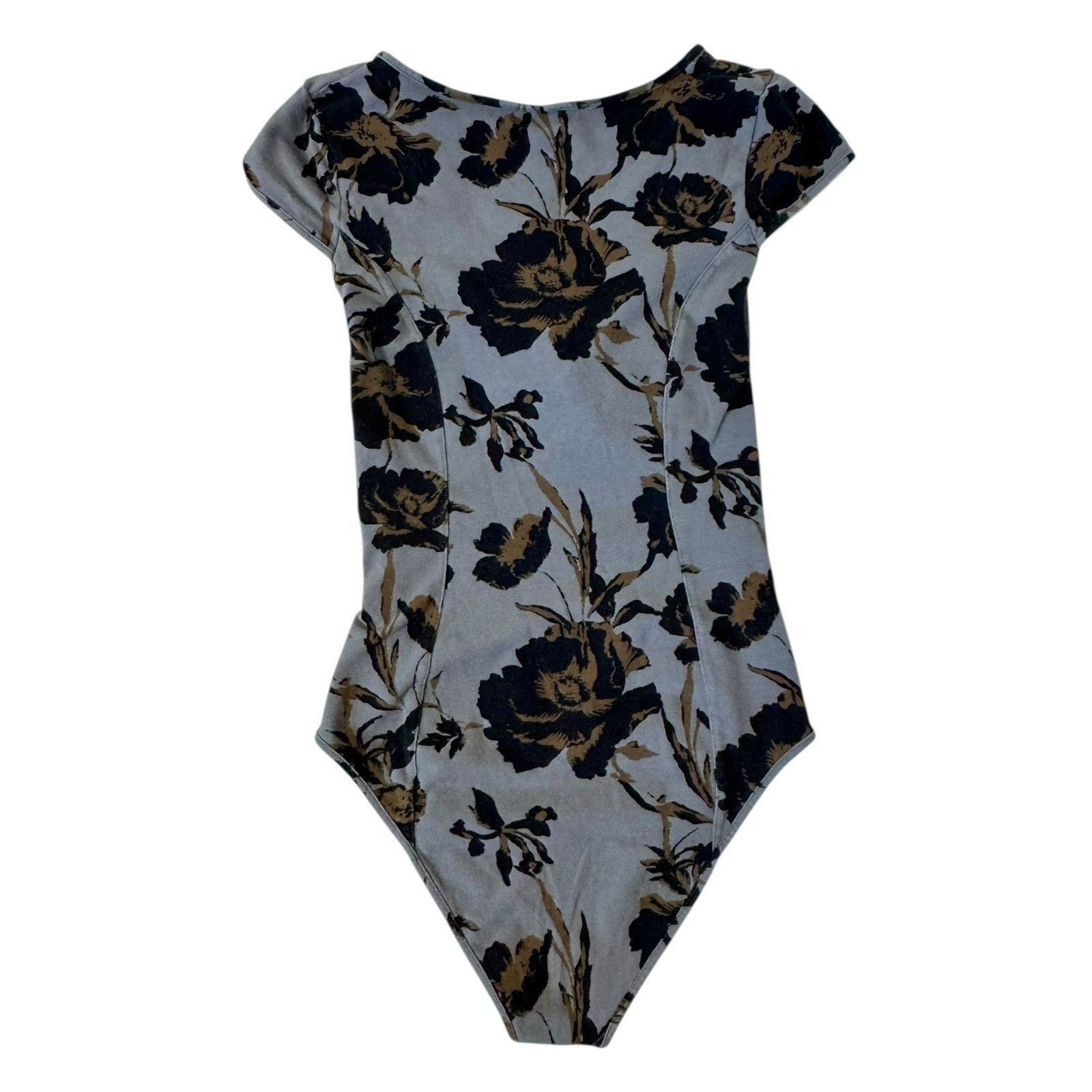 Free People INTIMATELY FP Wowzers Cut Out Floral Bodysuit Keyhole Sz XS Size XS / US 0-2 / IT 36-38 - 6 Thumbnail