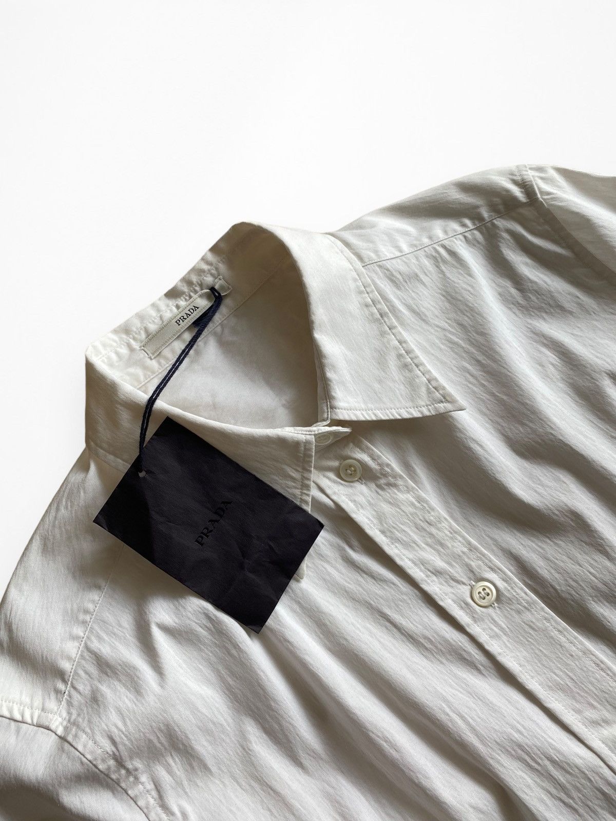 Prada Prada White oxford LS W’s Shirt Size M / US 6-8 / IT 42-44 - 4 Thumbnail