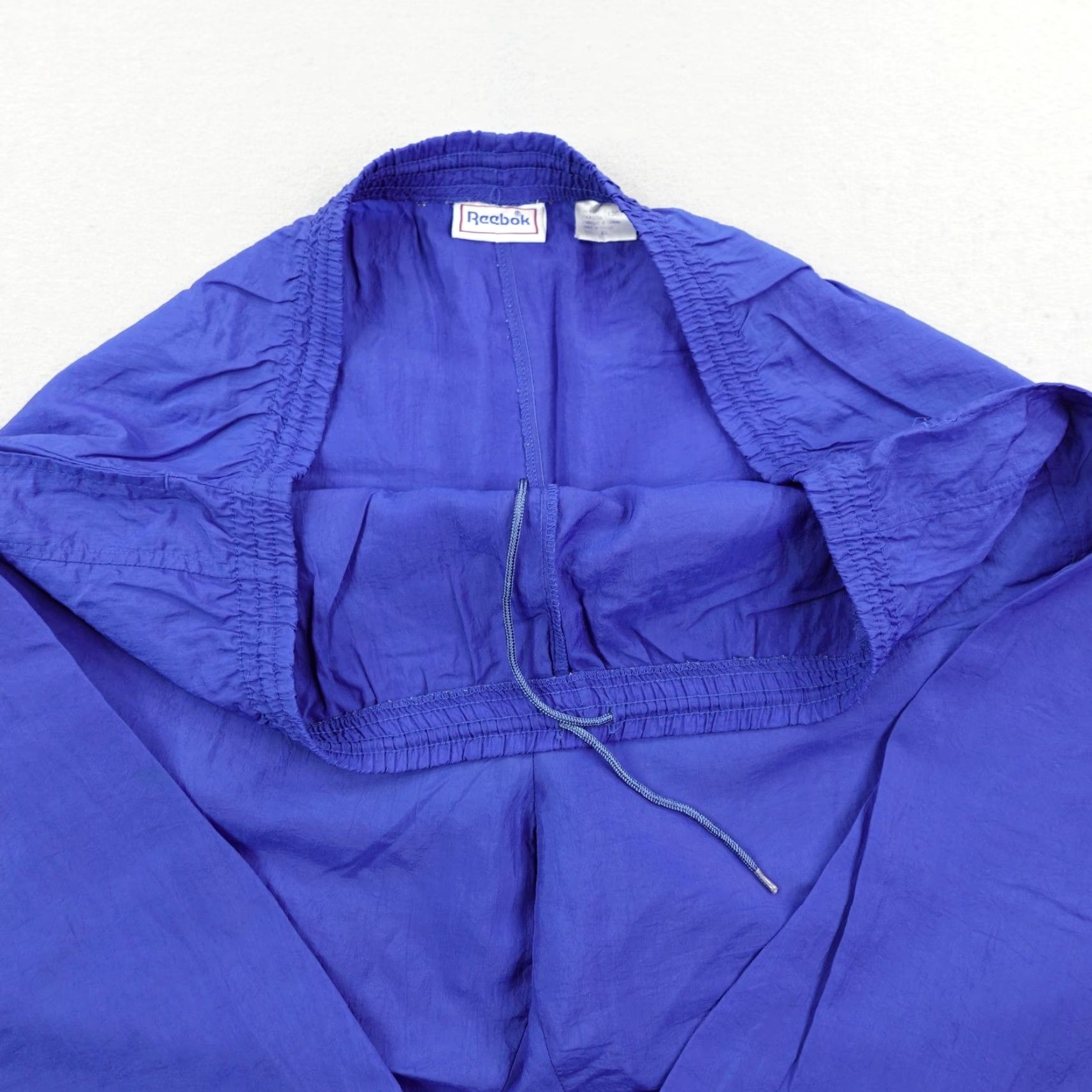 Reebok VINTAGE Reebok Pants Mens XL Track Windbreaker Ankle Zip 90s Blue UK/US Shaft 40in Waist Mens Size US 36 / EU 52 - 6 Thumbnail