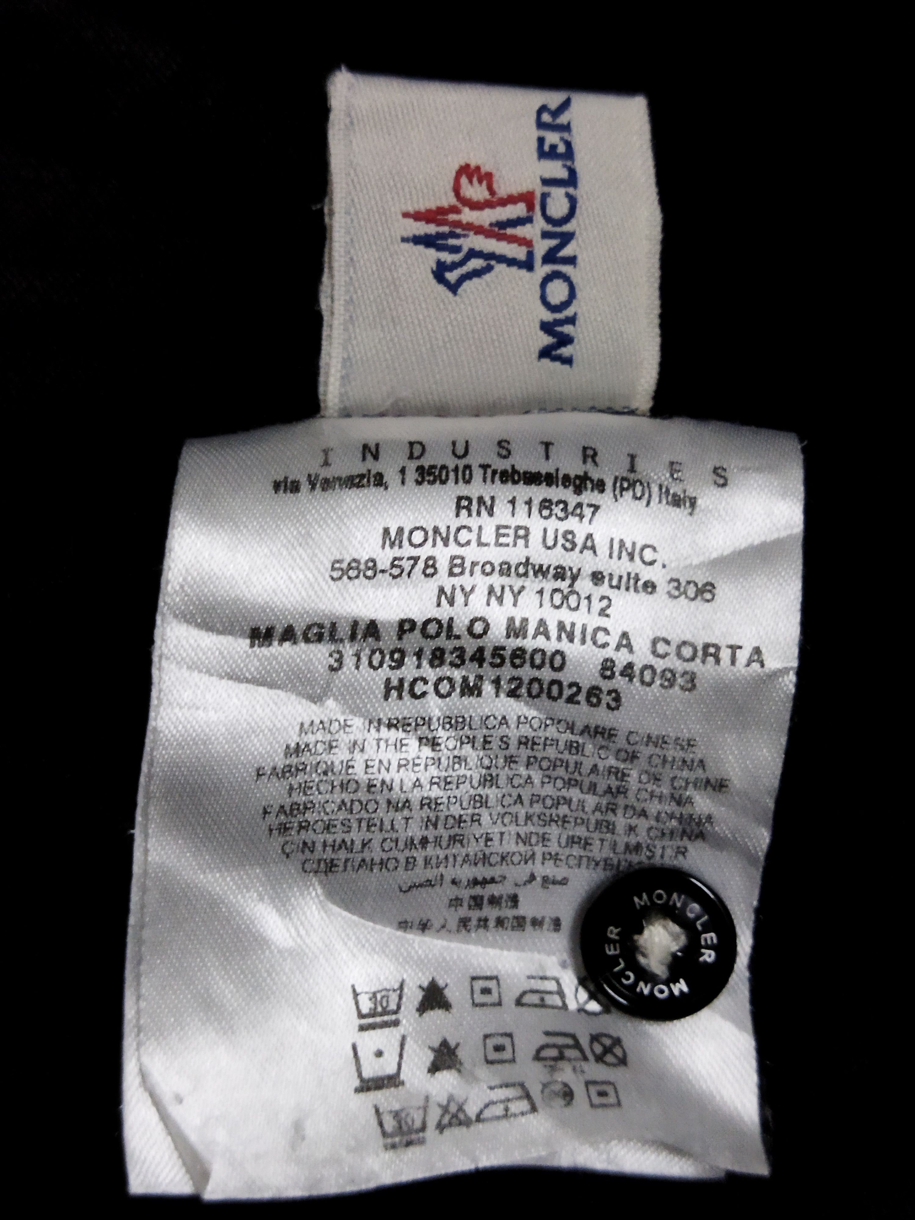 Moncler Moncler Polo Shirt Size US L / EU 52-54 / 3 - 4 Thumbnail