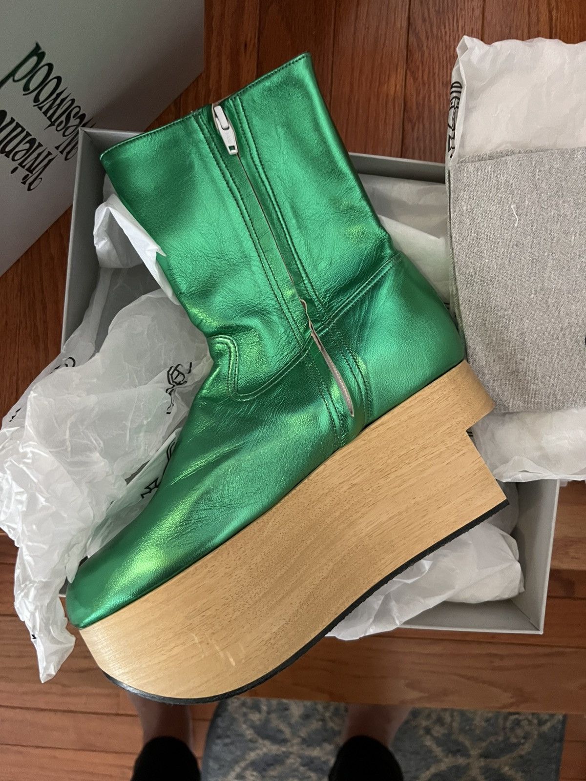 Vivienne Westwood Rocking Horse Boots - RARE Size US 7.5 / IT 37.5 - 1 Thumbnail