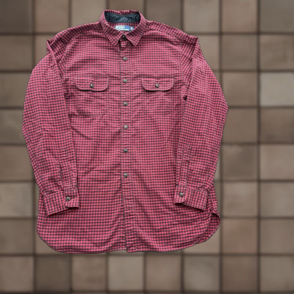 Polo Ralph Lauren Polo Ralph Lauren Shirt Men Large Gingham Cotton Long Sleeve Outdoors Workwear Size US L / EU 52-54 / 3 - 1 Thumbnail