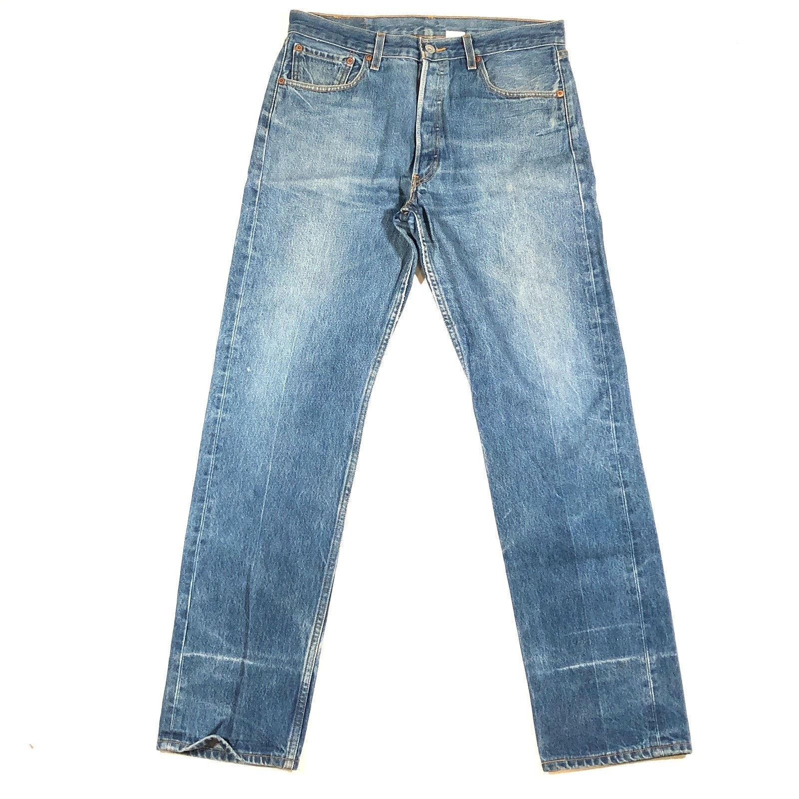 Vintage Levis 501 XX Blue Jeans Pants Size 32x33 Button Fly