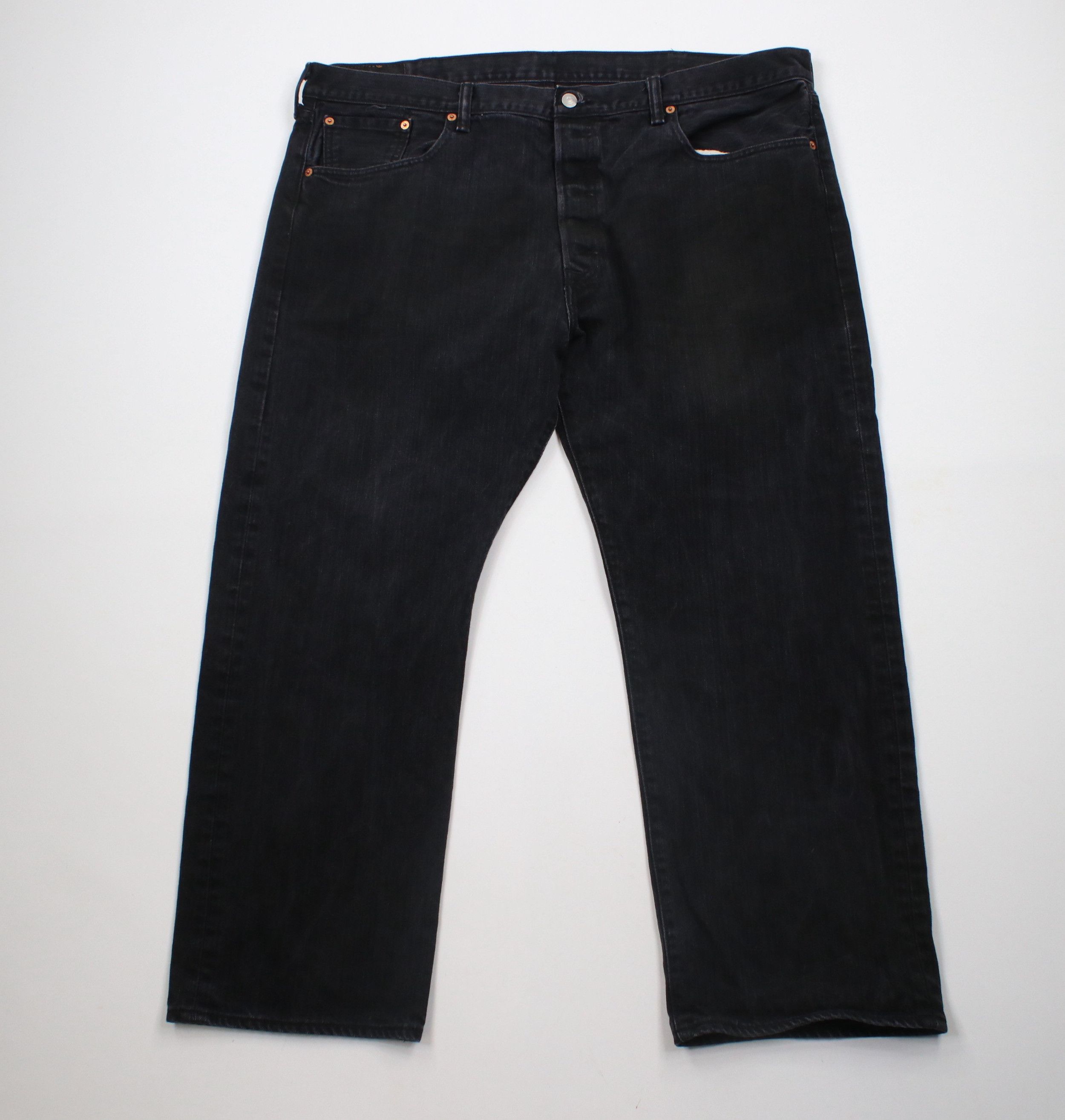 Levi's × Vintage Vintage Y2K Levis 501xx Fly Original Fit Denim Jeans Black Size US 44 / EU 60 - 1 Thumbnail