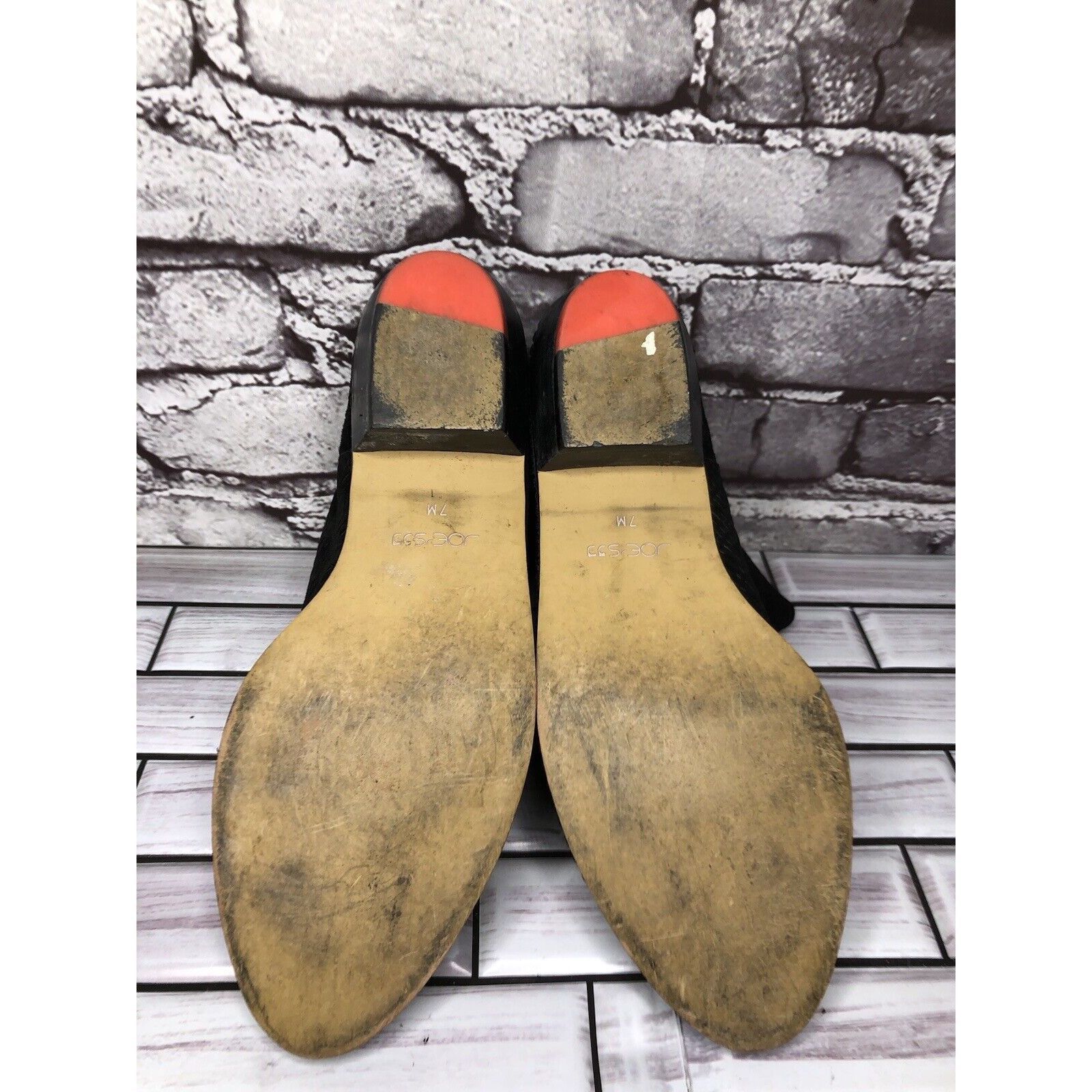 Joe's Joe's Black Suede Leather Western Casual Pull On Heel Boots Size US 7 / IT 37 - 9 Thumbnail
