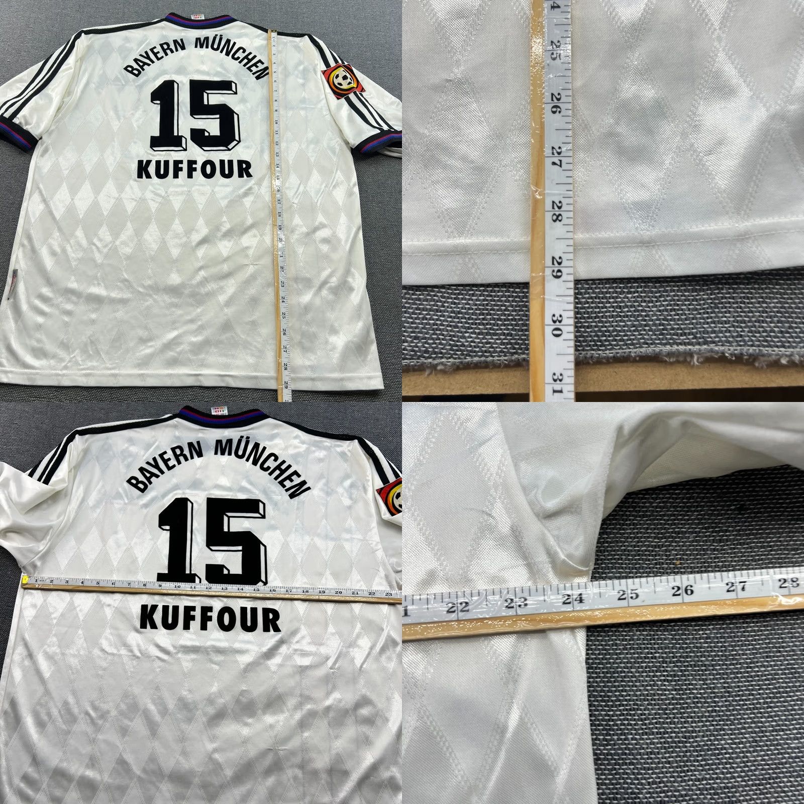 Adidas adidas Bayern Munich Samuel Kuffour 1996 1997 1998 Away Football Jersey Mens T-Shirt XL White Adidas Shirt Boys? Size US XL / EU 56 / 4 - 10 Thumbnail