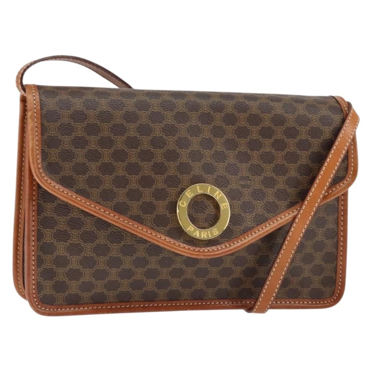 Celine Celine Vintage Macadam Circle Logo Canvas and Leather Size ONE SIZE - 1 Thumbnail