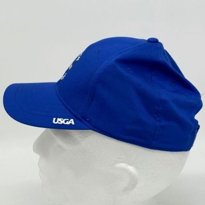 Vintage USGA Hats Mens OSFA Blue U.S Open 2020 Winged Foot Baseline Cap Strapback NEW Size ONE SIZE - 3 Thumbnail