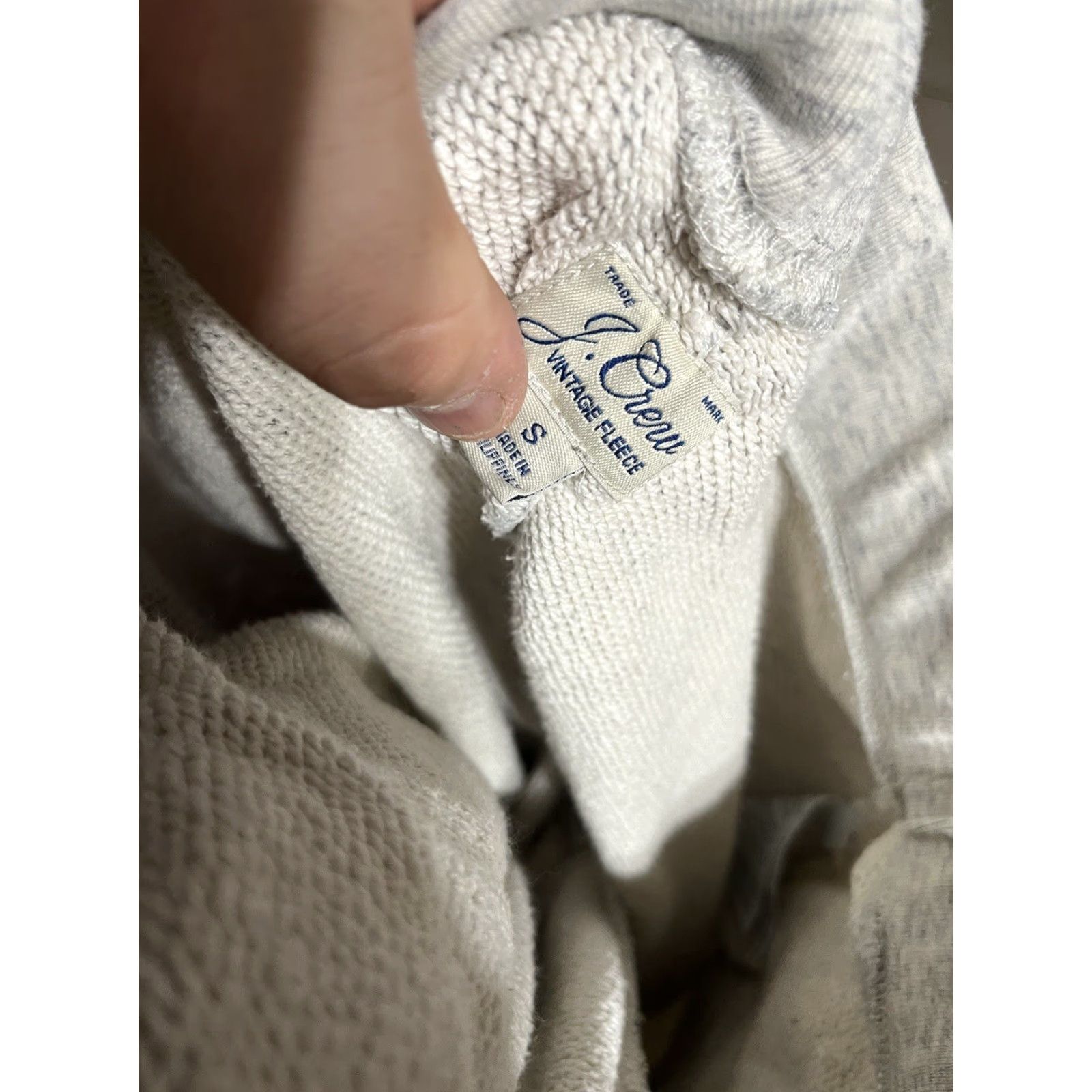 J.Crew J. Crew Vintage Fleece Cotton Terry Joggers Women's S Cream/Black AT807 Speckle-Pattern Lounge Pants Size 28" / US 6 / IT 42 - 5 Thumbnail
