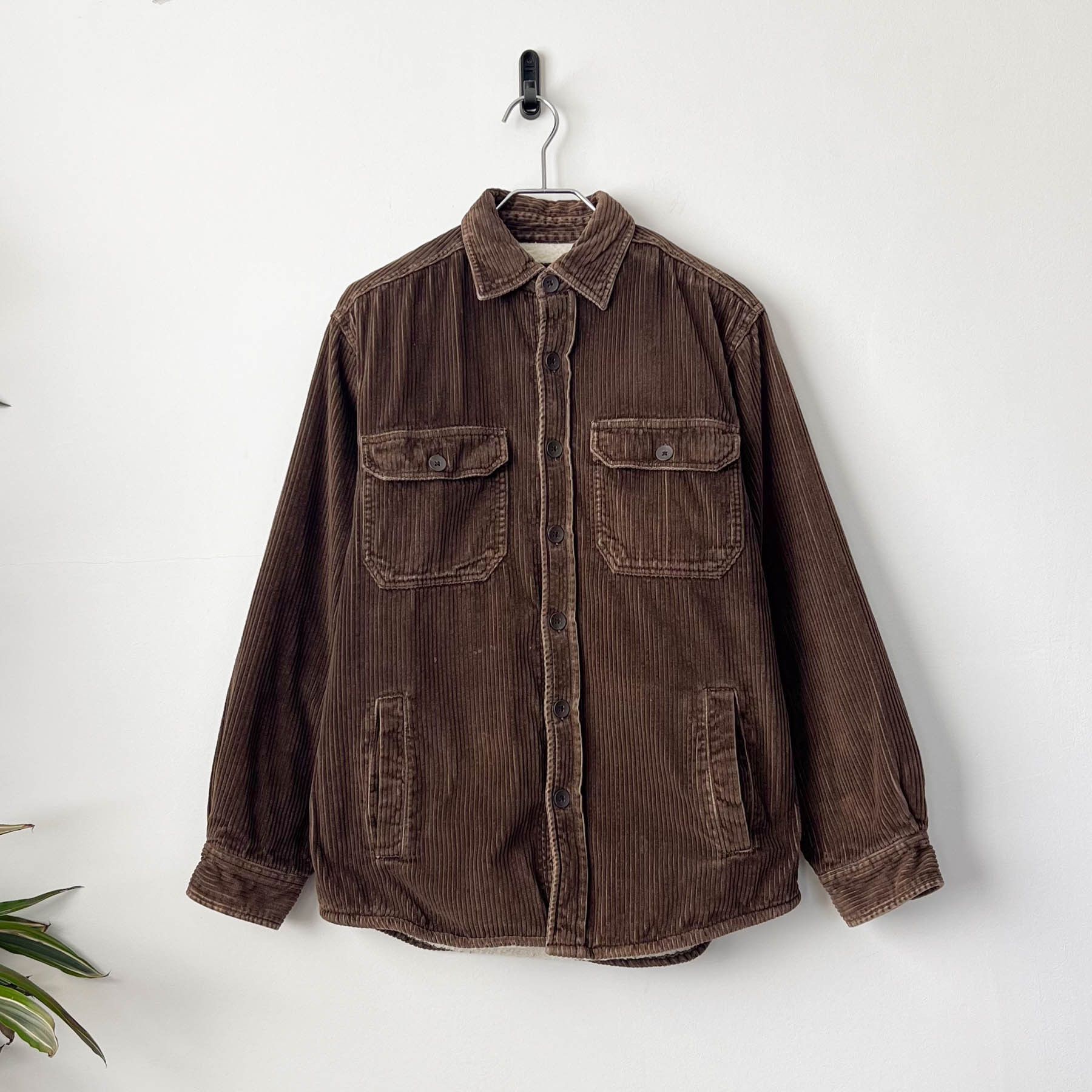 VTG High Sierra Corduroy Sherpa Lined Button Shirt Jacket