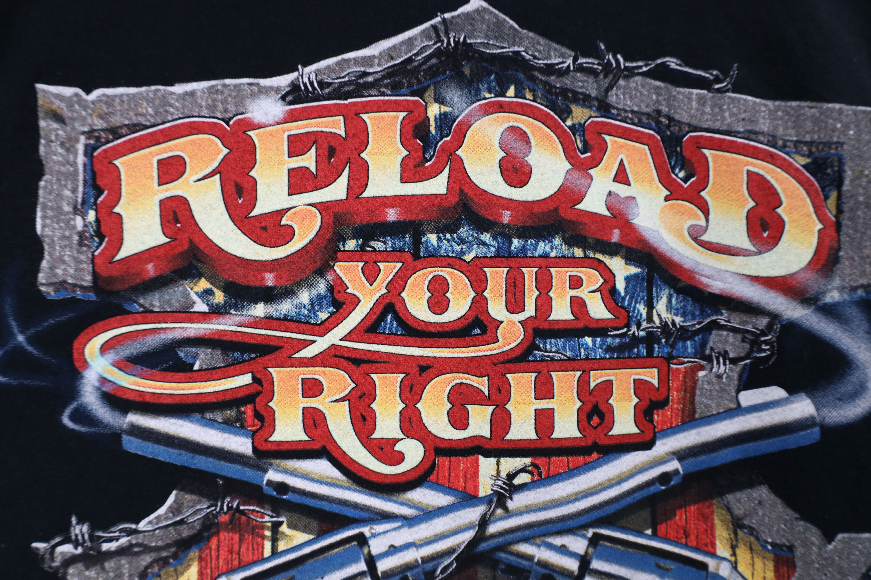 Vintage Vintage Y2K Streetwear Amendment Reload Your Right T-Shirt Size US XXL / EU 58 / 5 - 5 Thumbnail