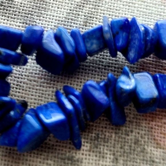 Other Blue 13" Resin Necklace - Picture The Tropics! Cobalt Blue - Size ONE SIZE - 2 Thumbnail