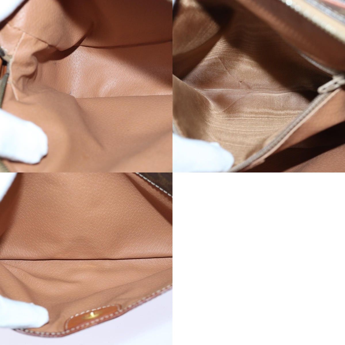 Celine CELINE Macadam Canvas Shoulder Bag Pvc Leather Brown Gold Size ONE SIZE - 12 Thumbnail