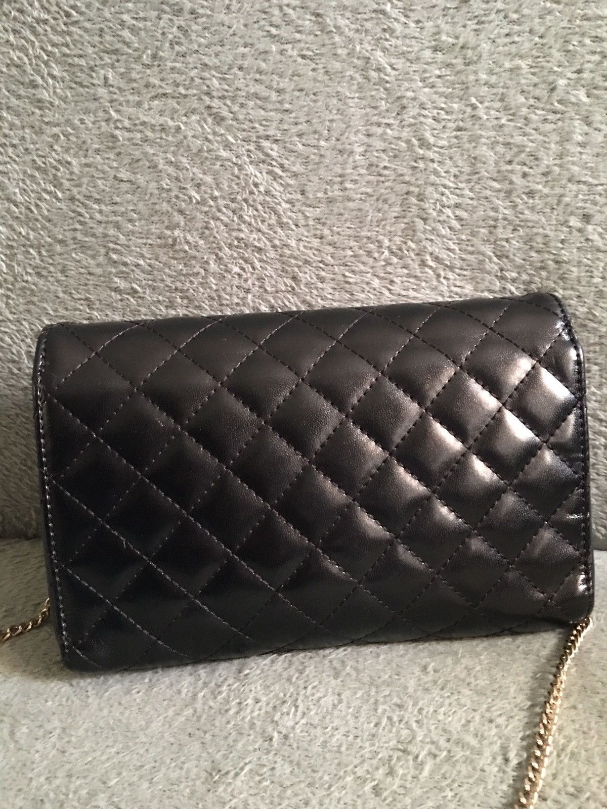 Love Moschino × Moschino Love Moschino Quilted Chain Shoulder Coated Black Bag Size ONE SIZE - 4 Thumbnail