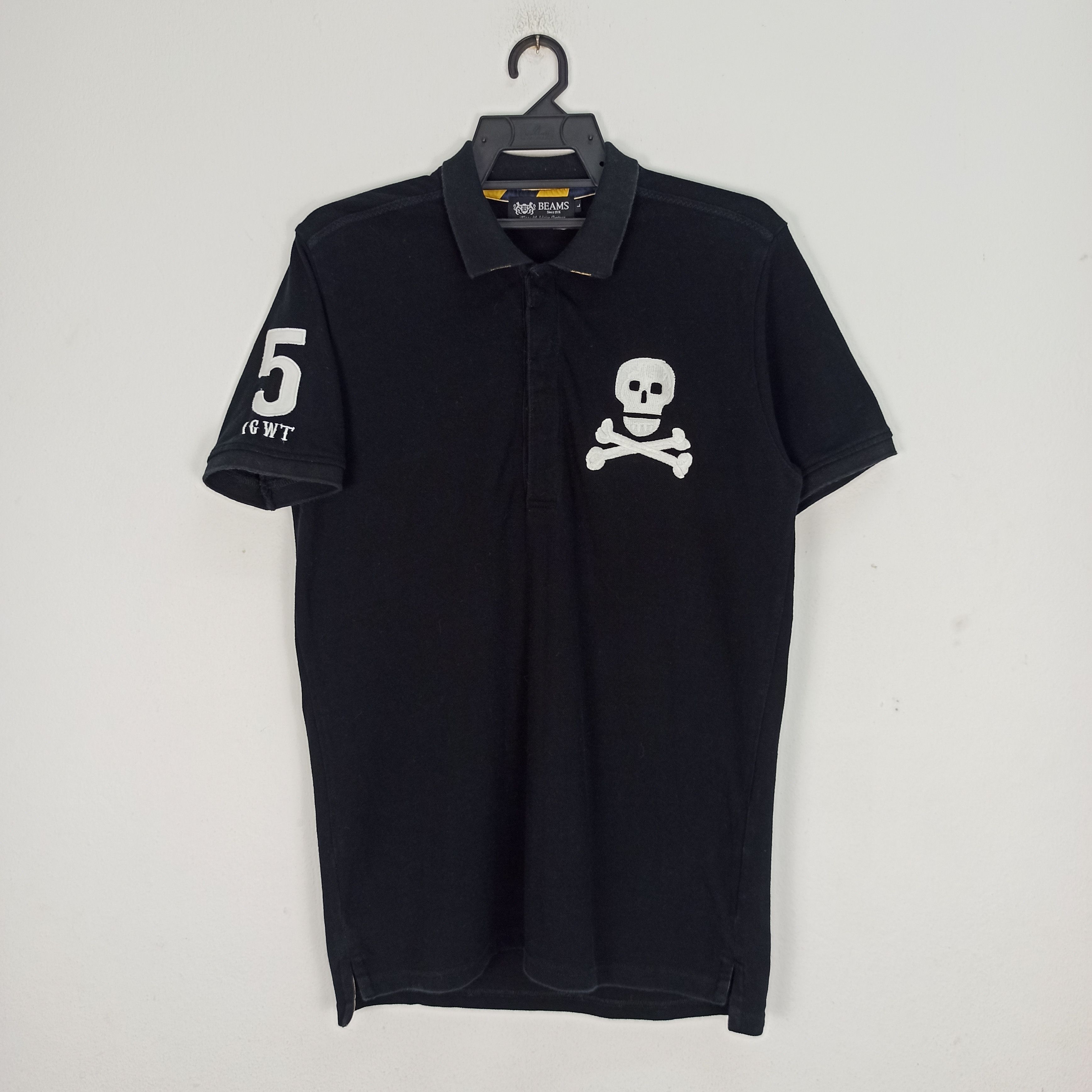 Beams Plus Rare Beams Skulls Logo Polo Tshirt Size US M / EU 48-50 / 2 - 1 Thumbnail