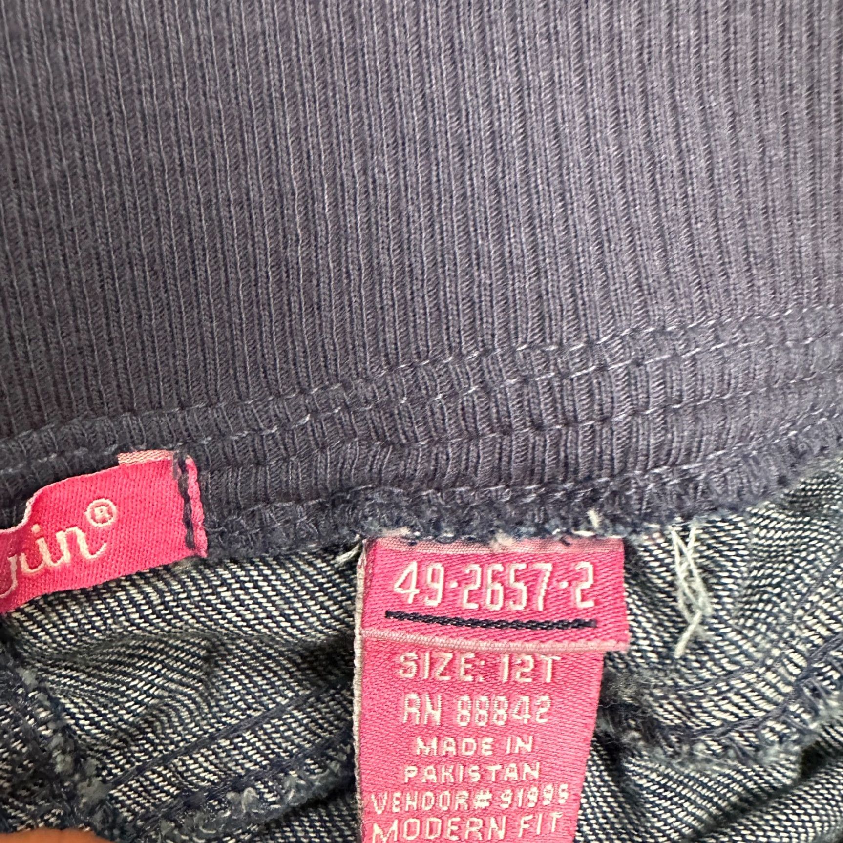 Vintage Woman Within Jeans Womens 12T Cargo Denim Straight Modern Fit Casual Blue 33x33 Size 34" / US 12 / IT 48 - 7 Thumbnail
