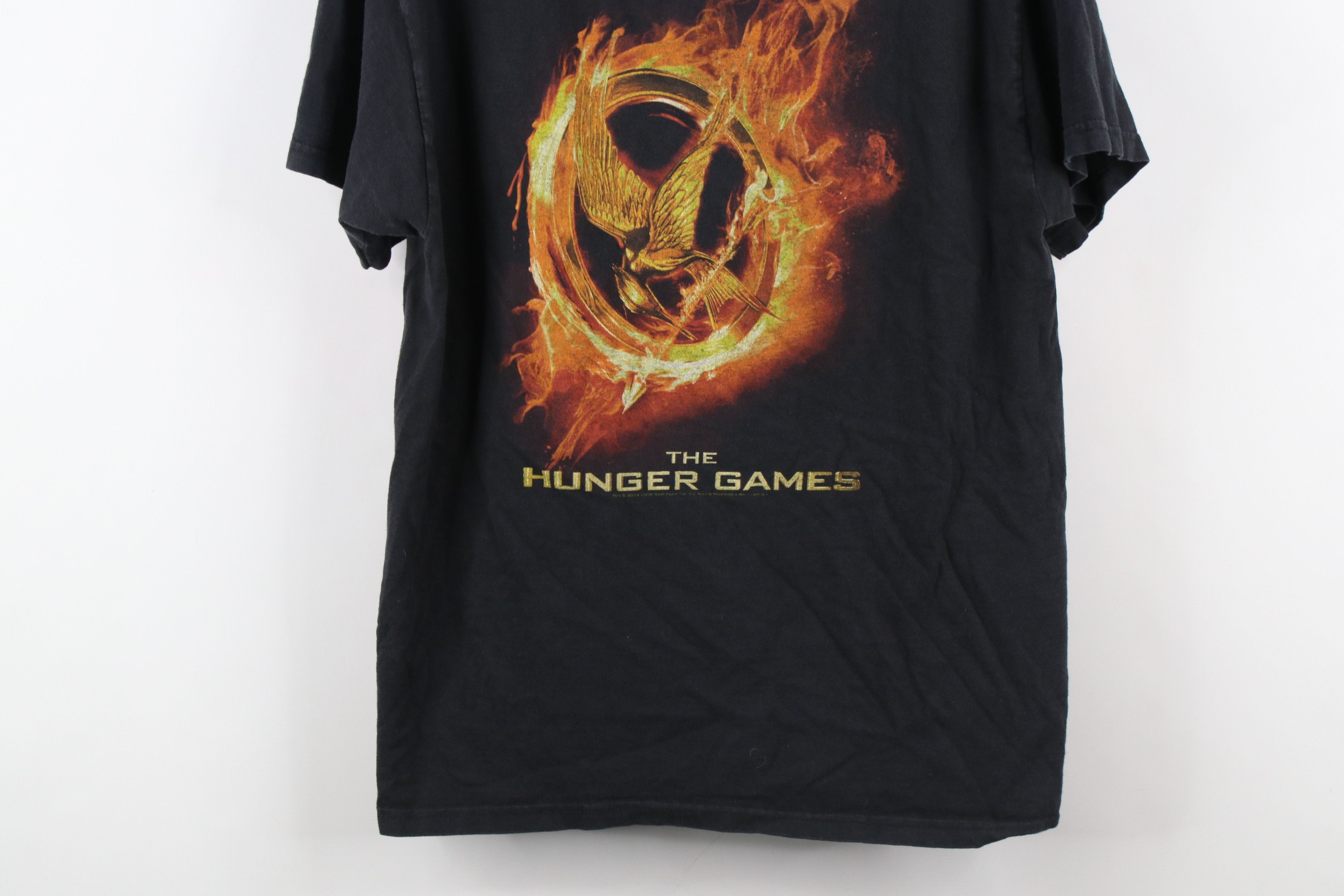 Vintage Vintage Y2K The Hunger Games Short Sleeve T-Shirt Black Size US L / EU 52-54 / 3 - 3 Thumbnail